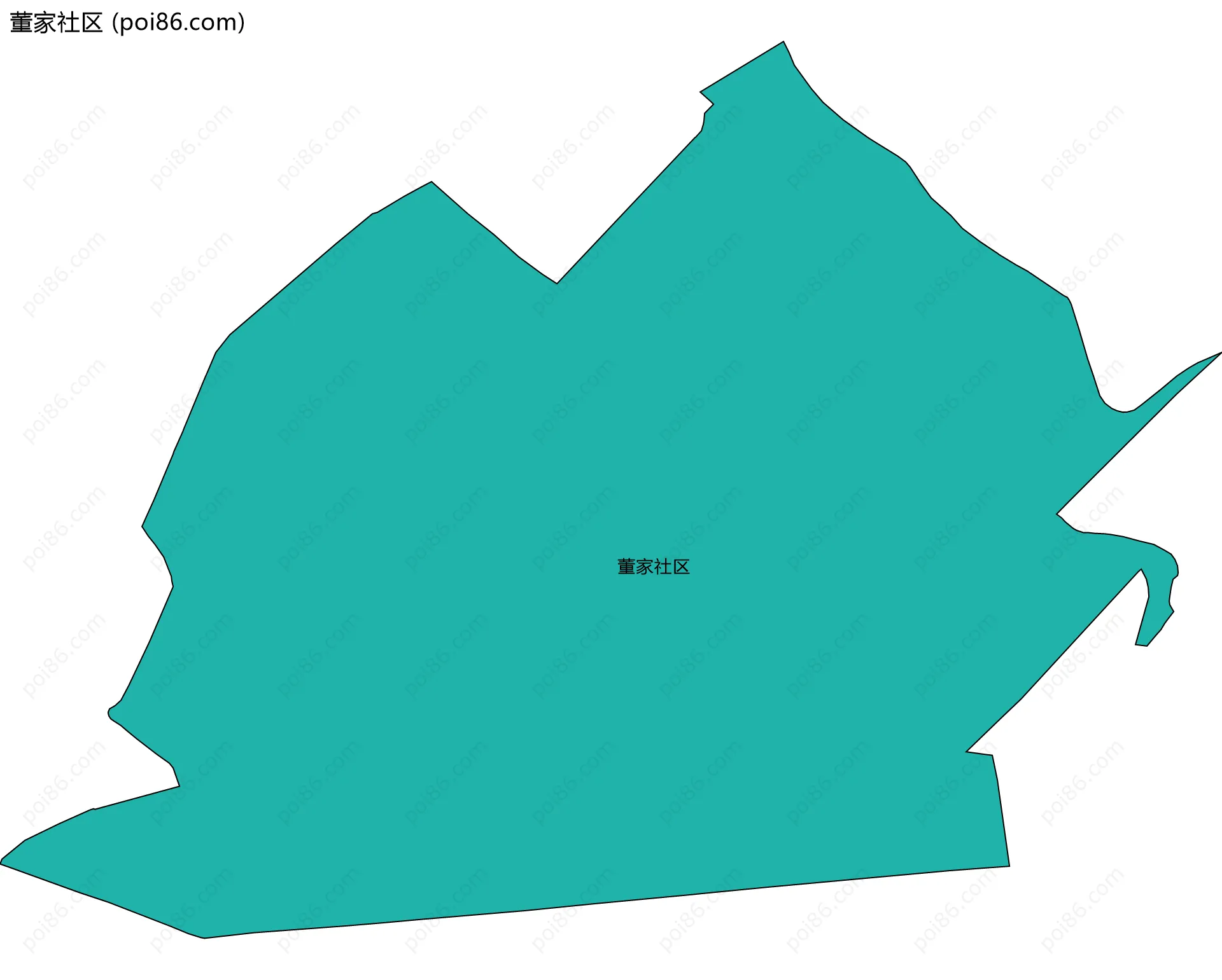 董家社区边界地图