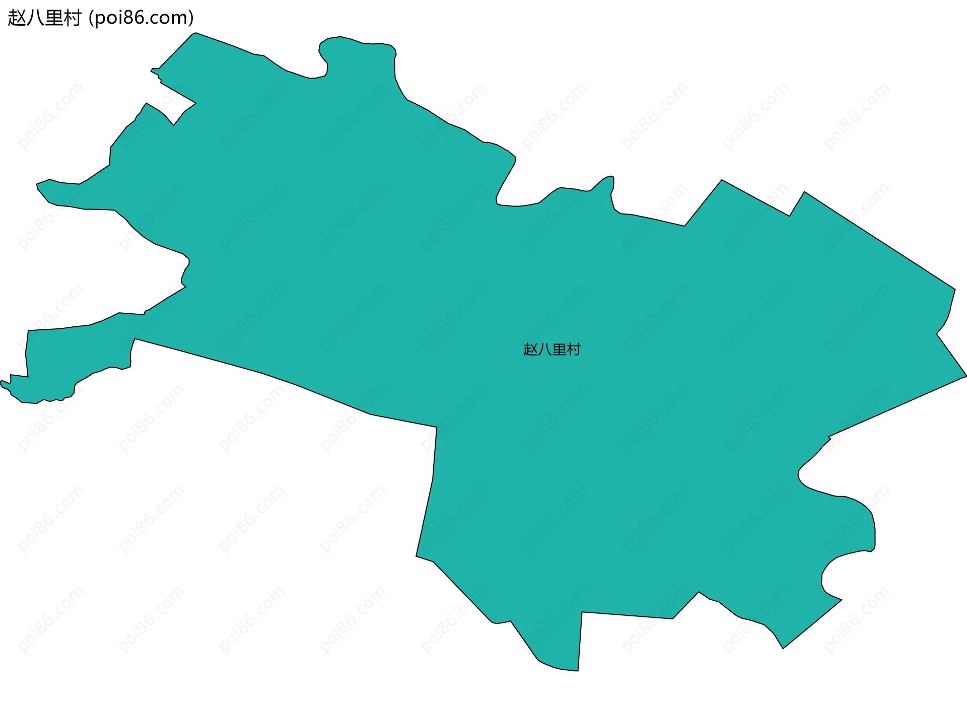 赵八里村边界地图