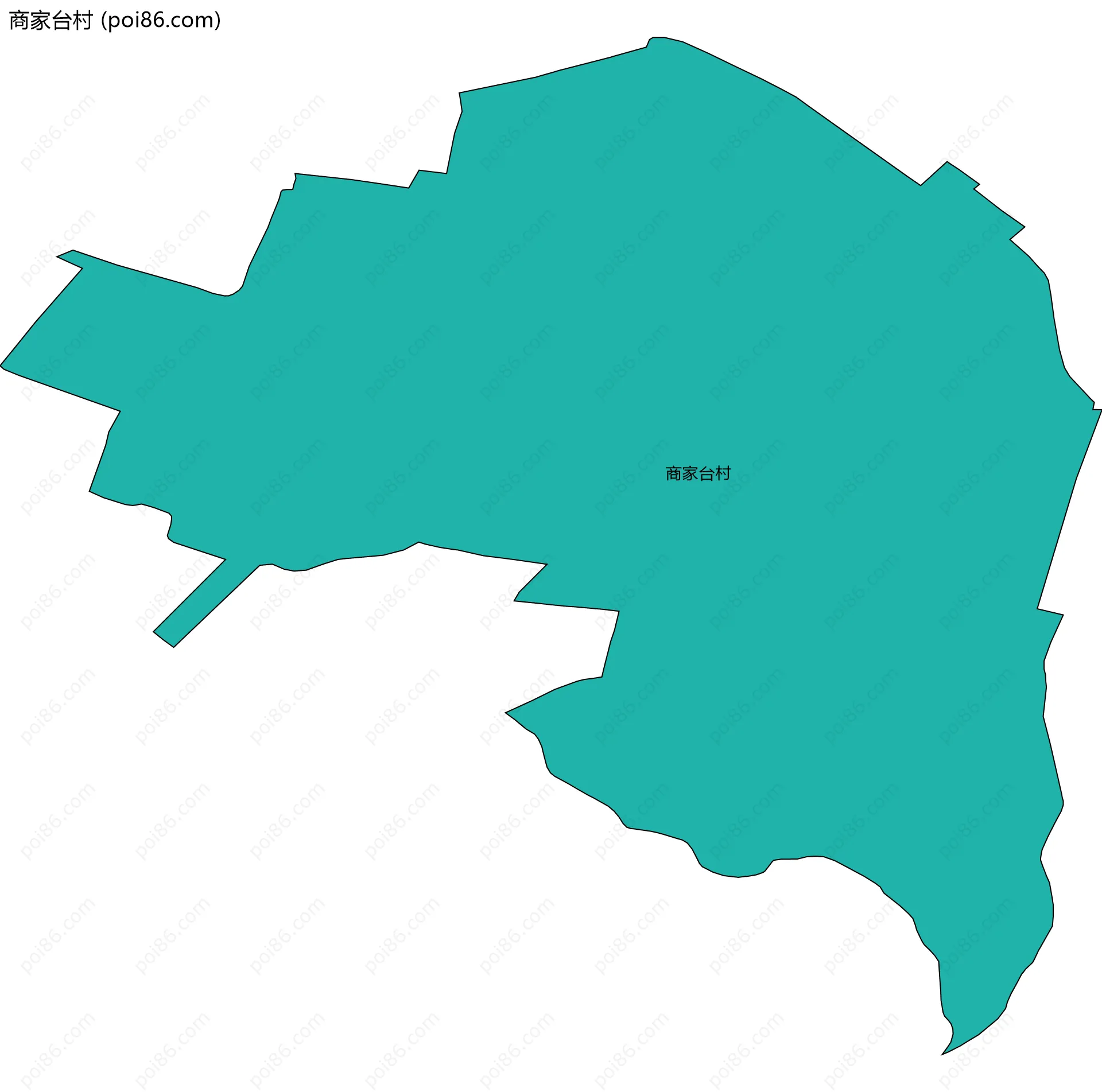 商家台村边界地图