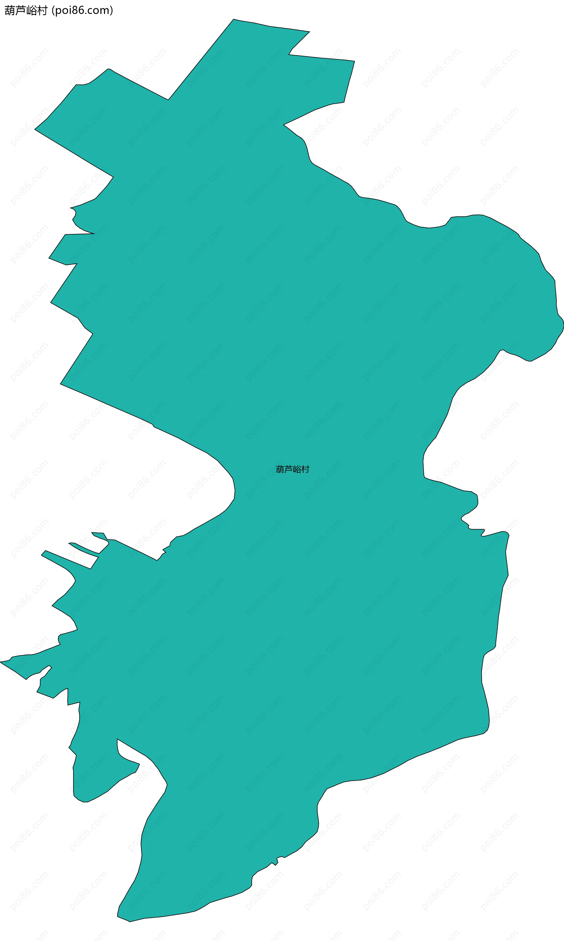 葫芦峪村边界地图