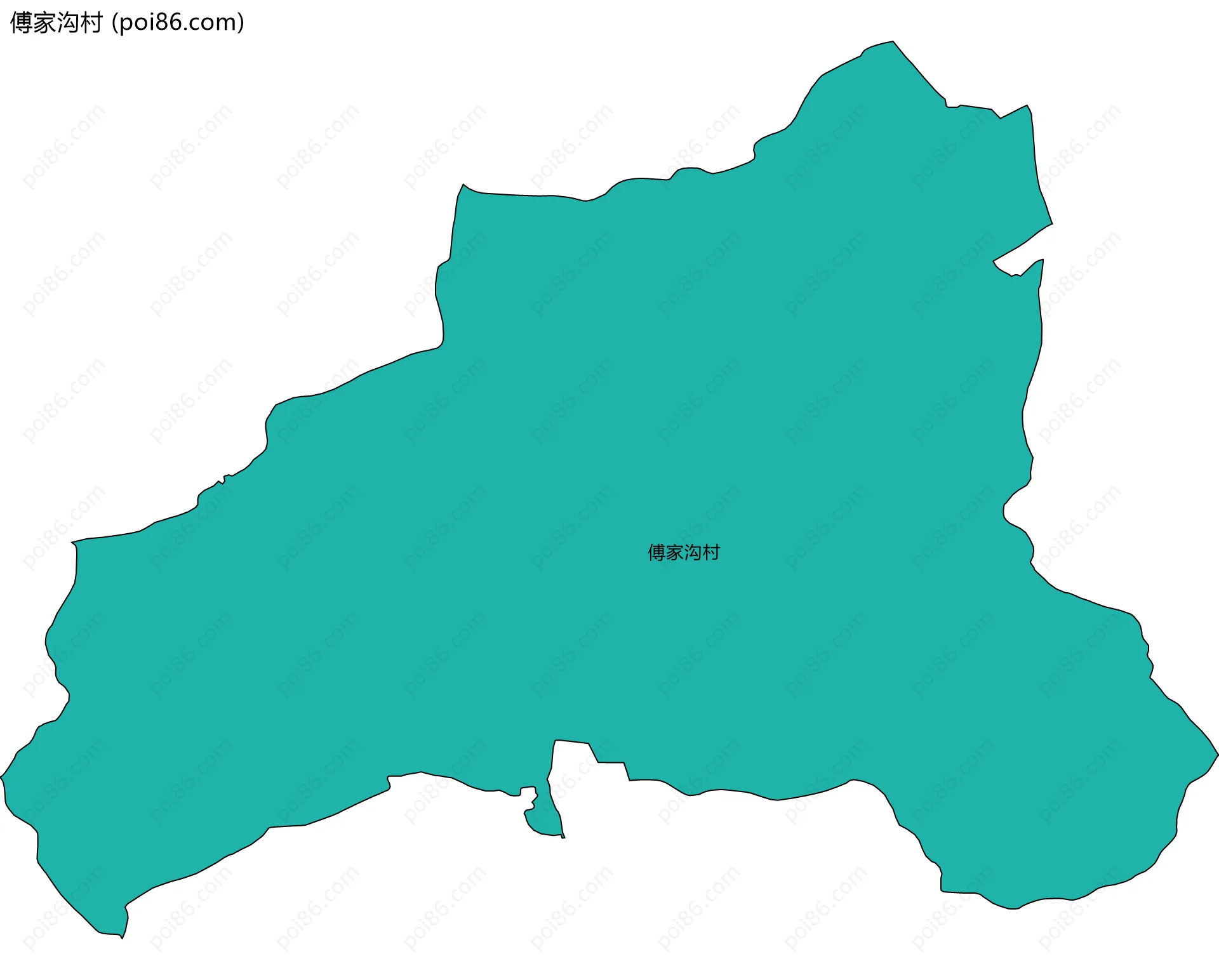 傅家沟村边界地图