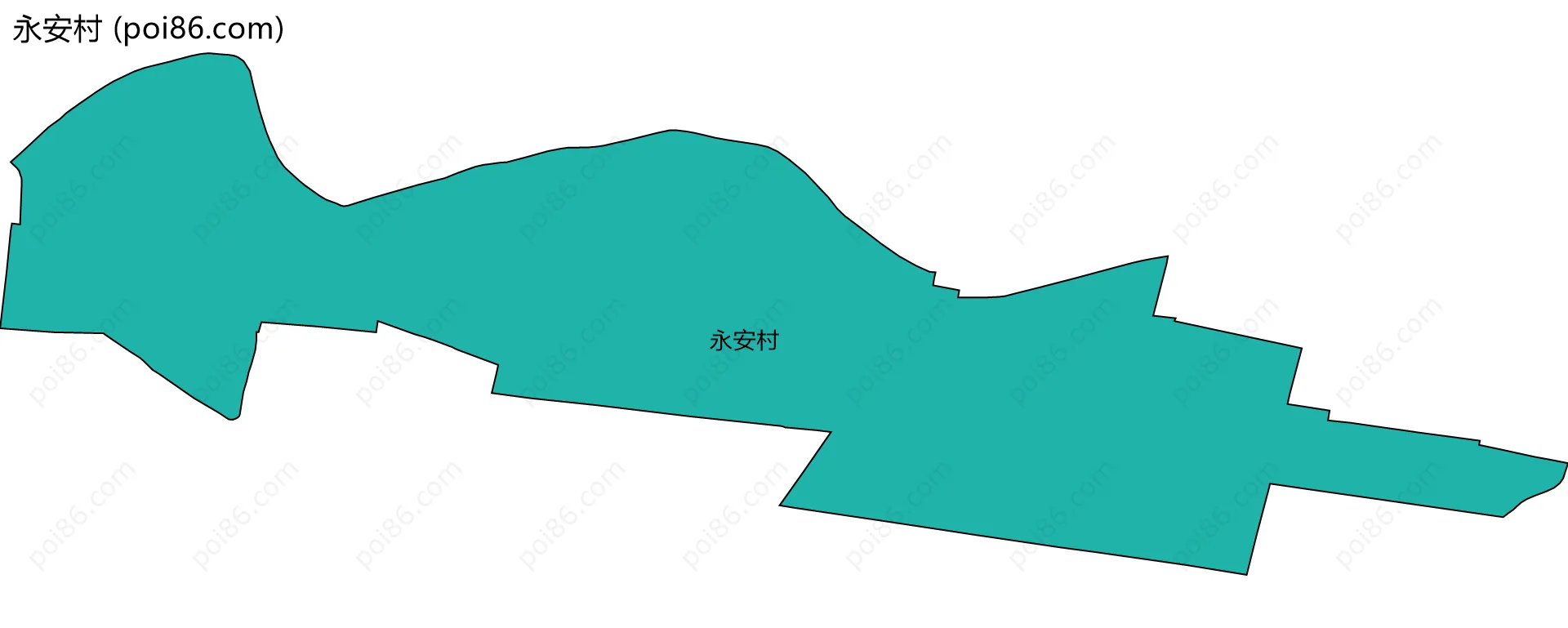 永安村边界地图