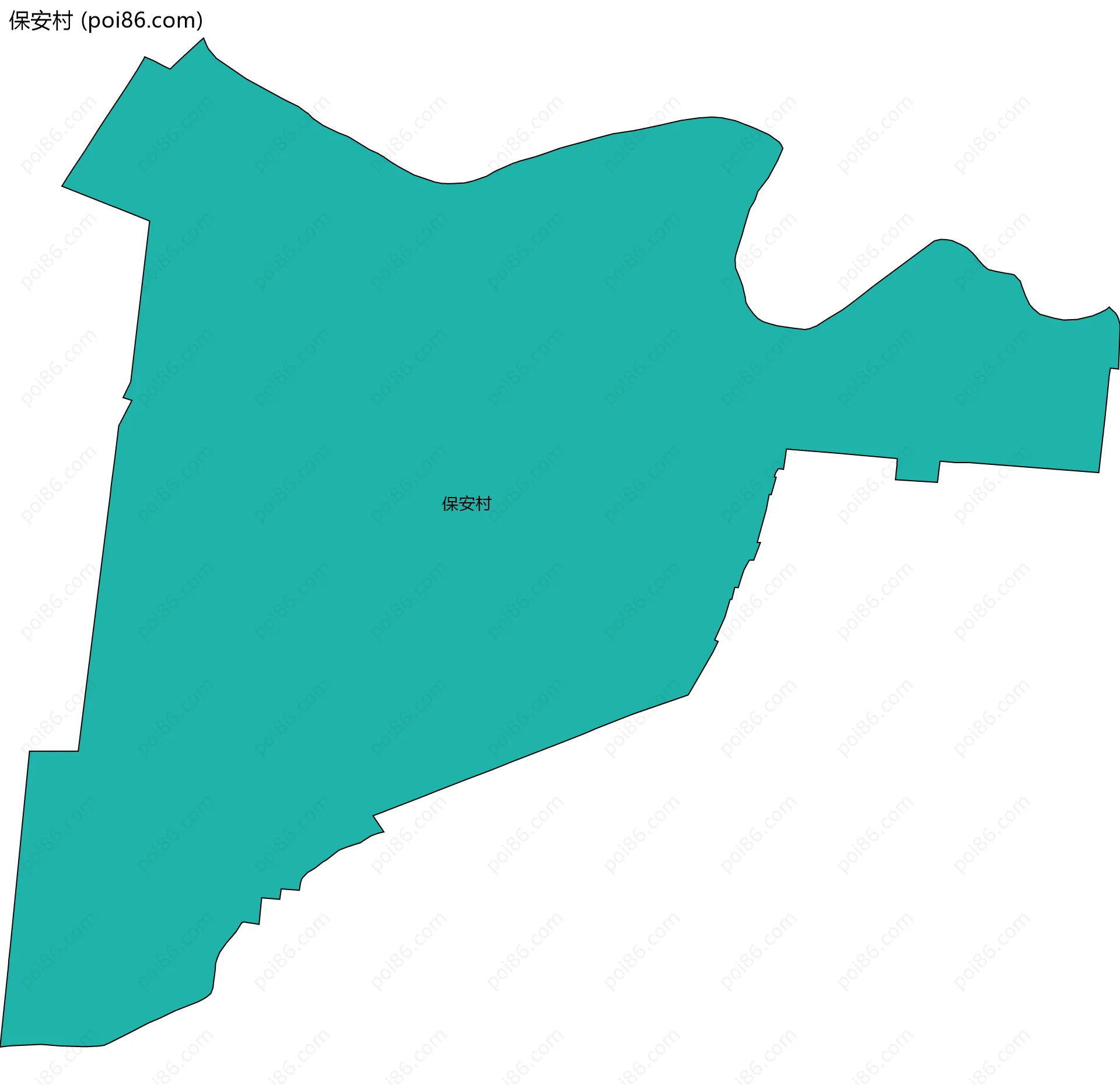 保安村边界地图