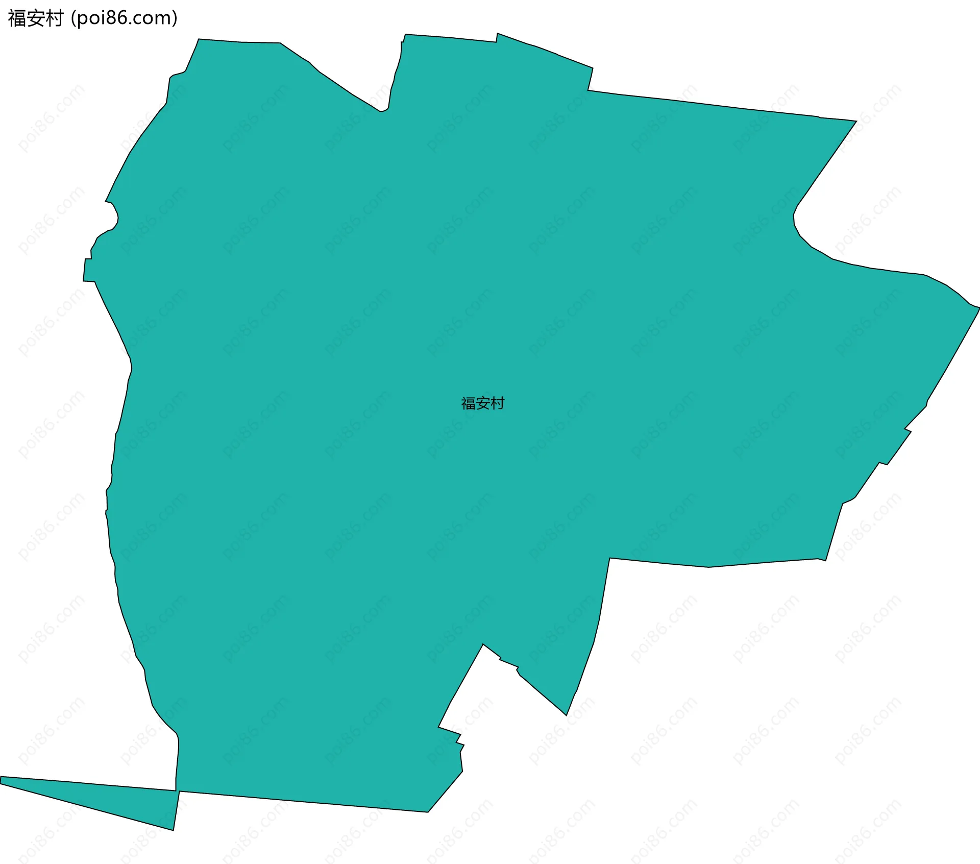 福安村边界地图