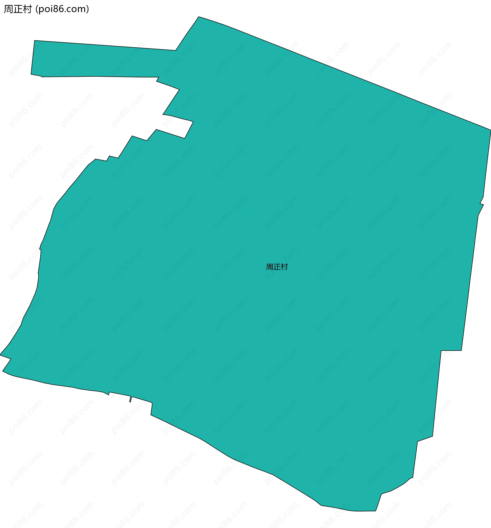 周正村边界地图