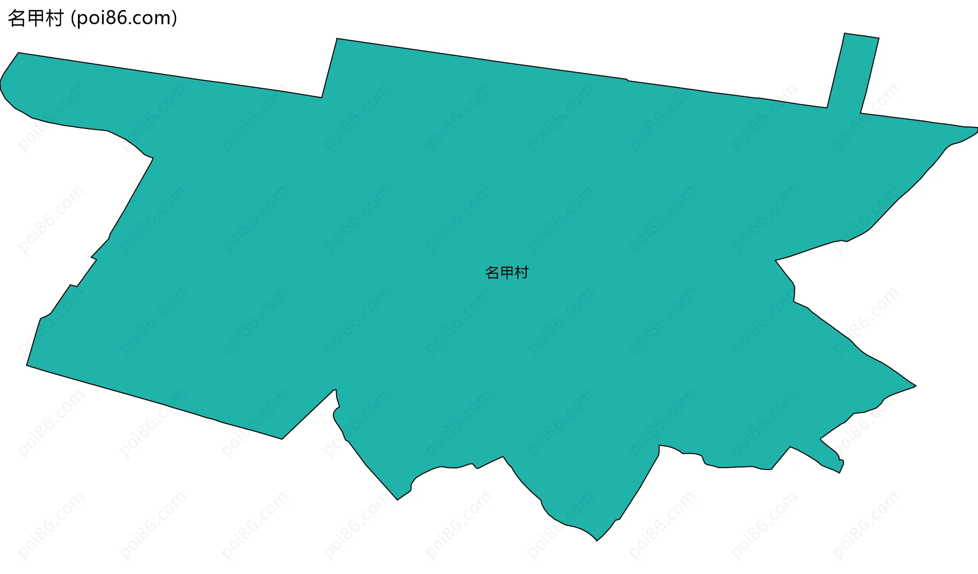 名甲村边界地图