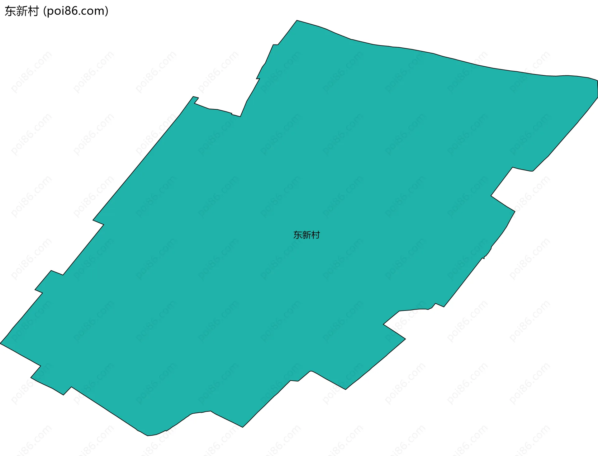 东新村边界地图
