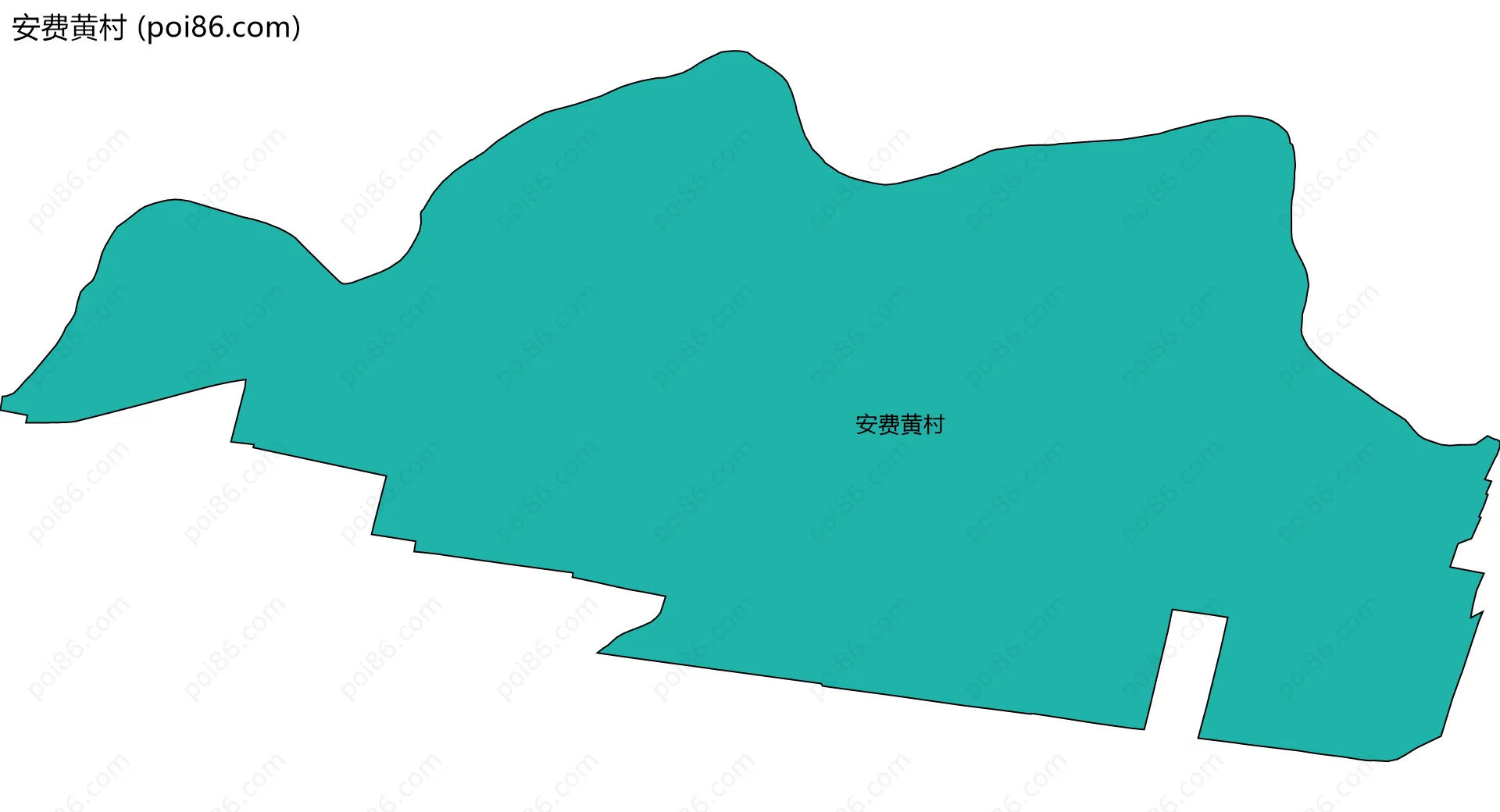 安费黄村边界地图