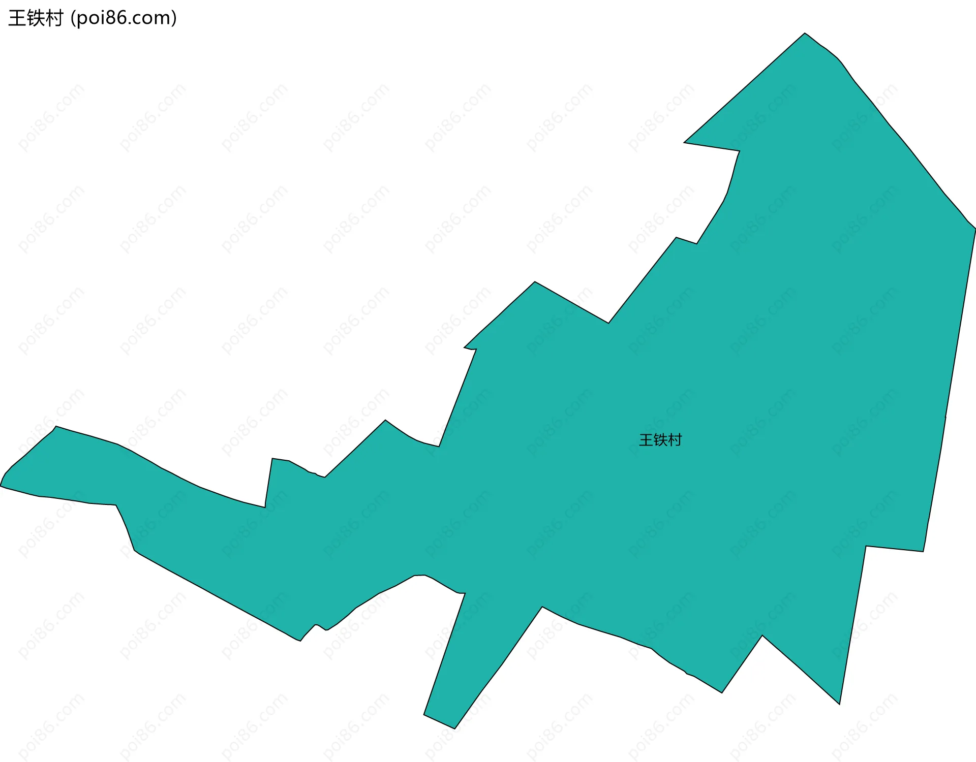 王铁村边界地图