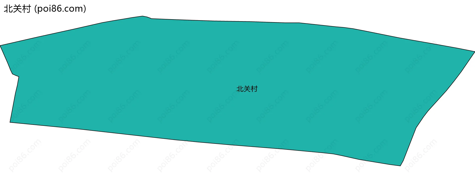 北关村边界地图