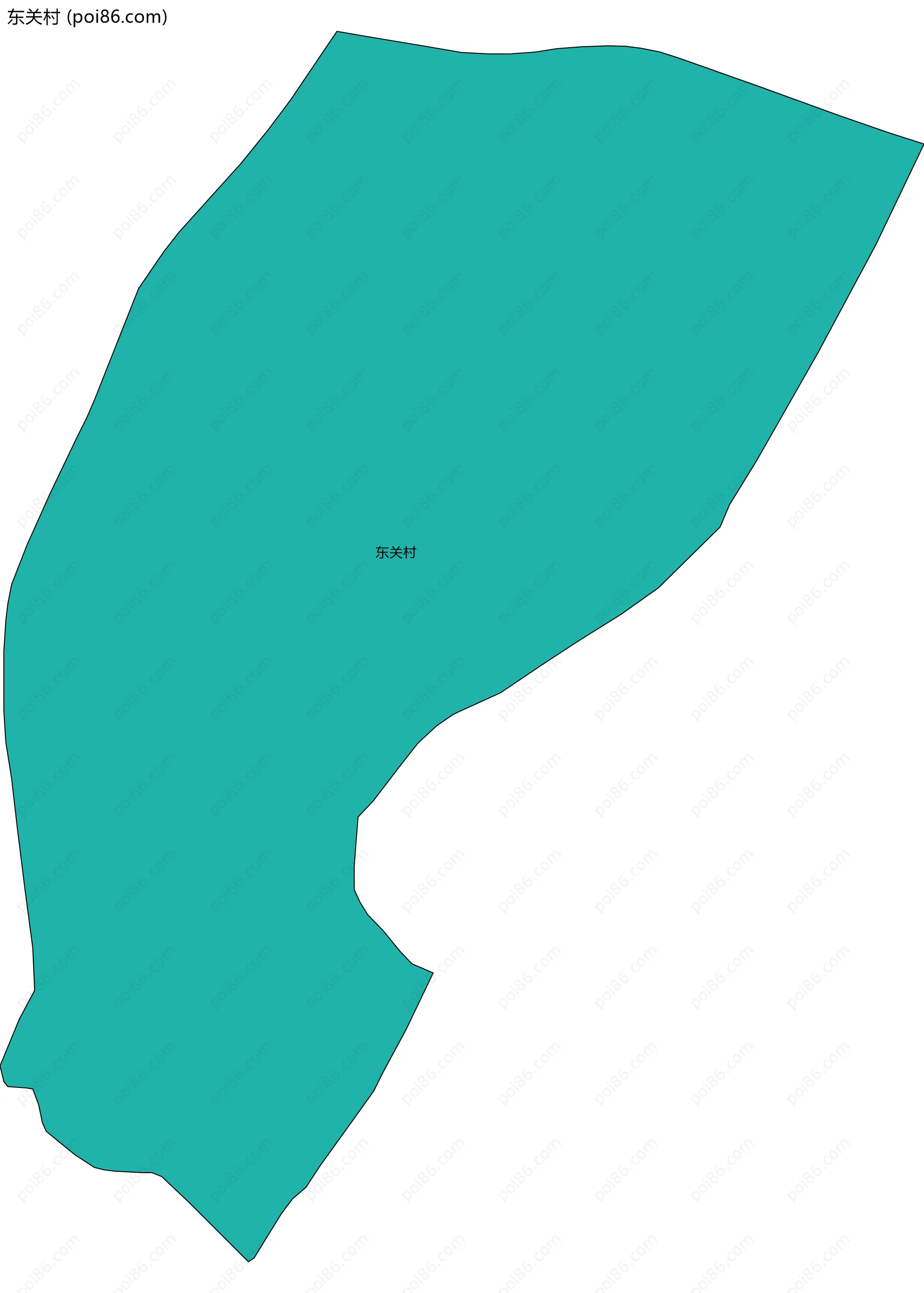 东关村边界地图