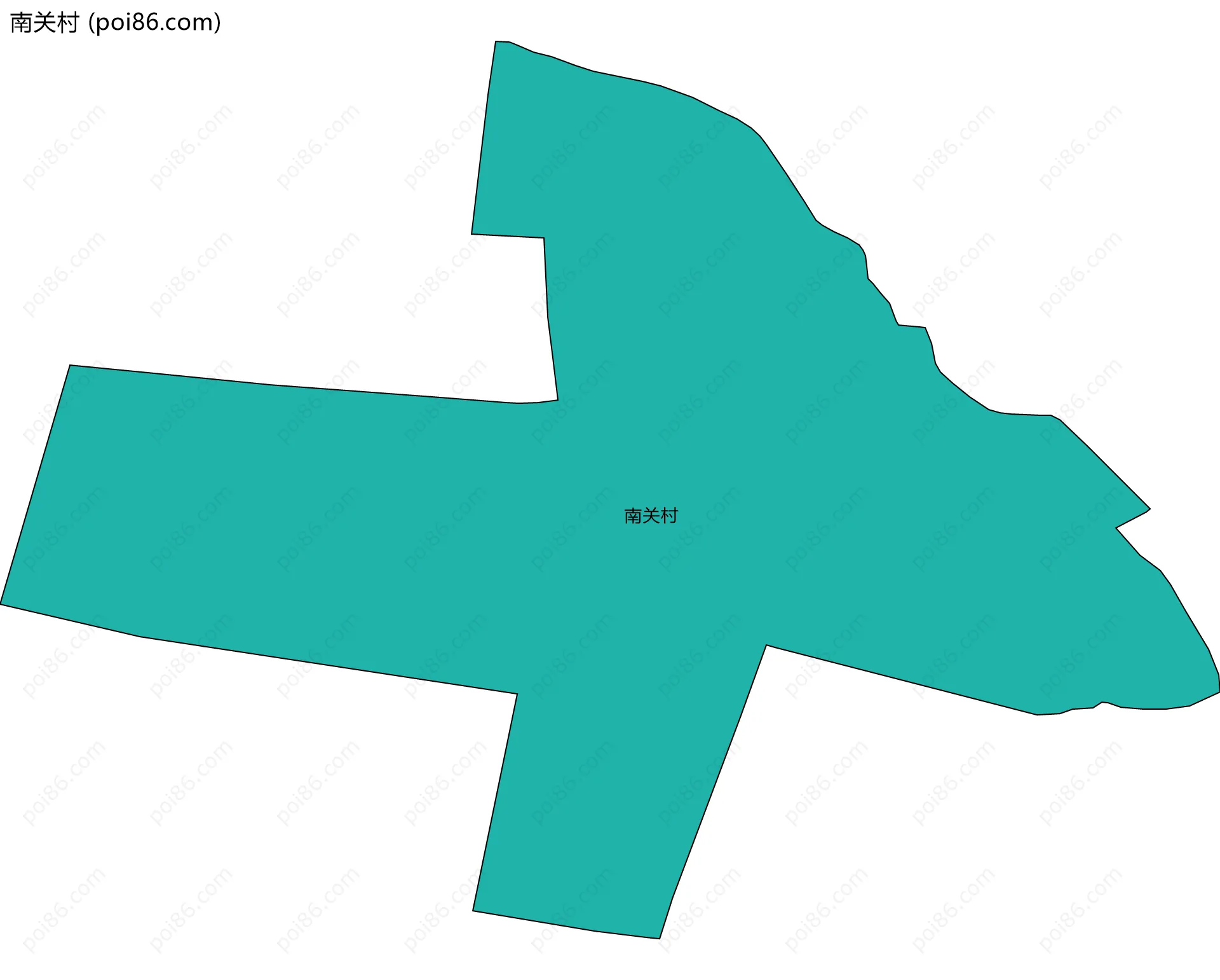 南关村边界地图