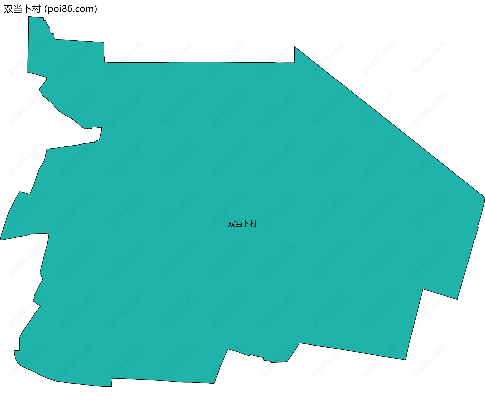 双当卜村边界地图