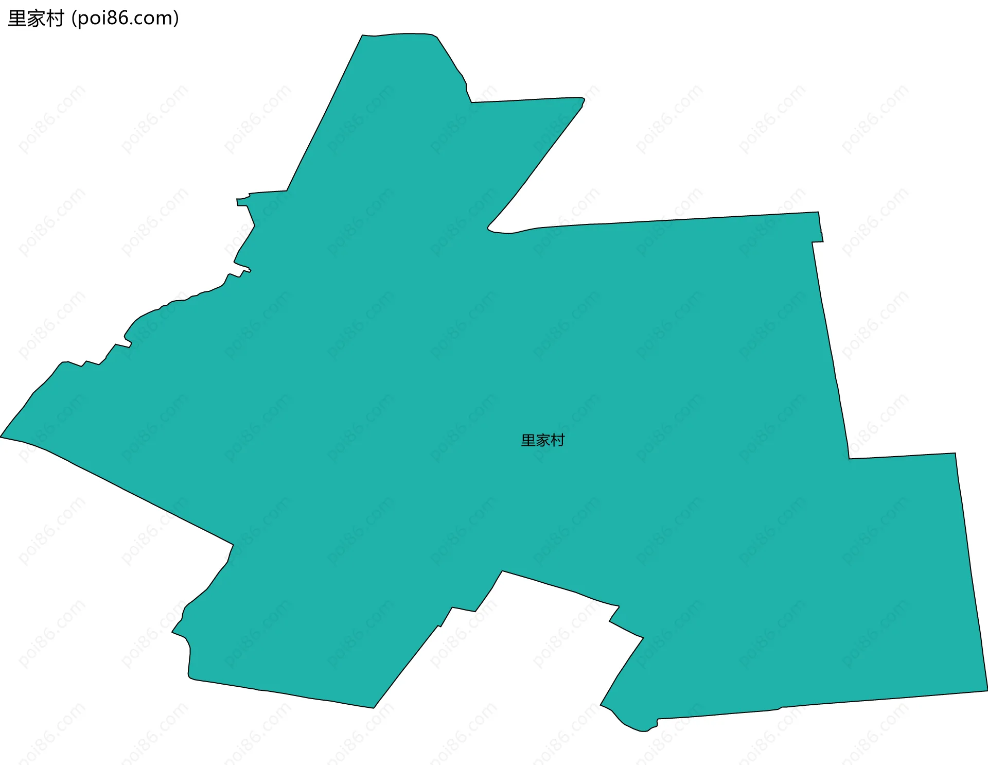 里家村边界地图