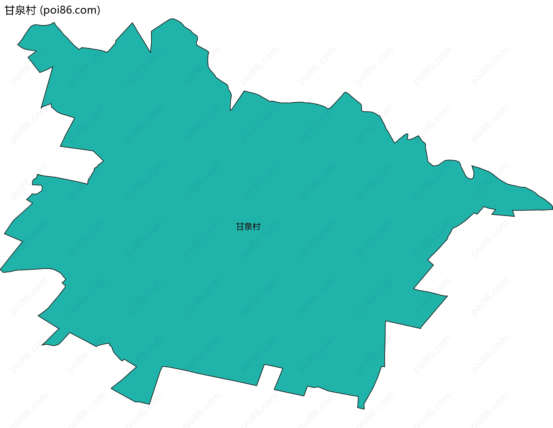甘泉村边界地图