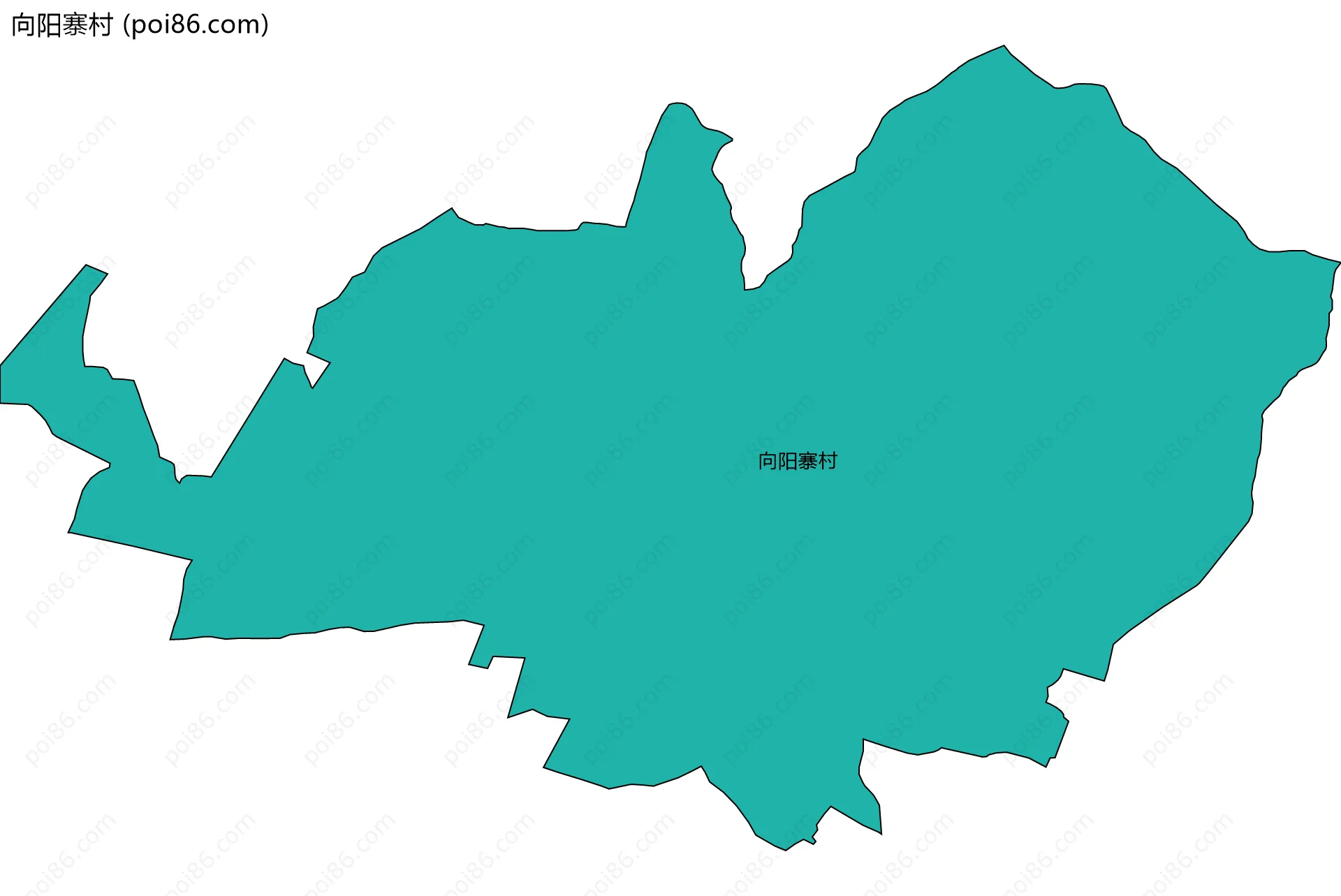 向阳寨村边界地图