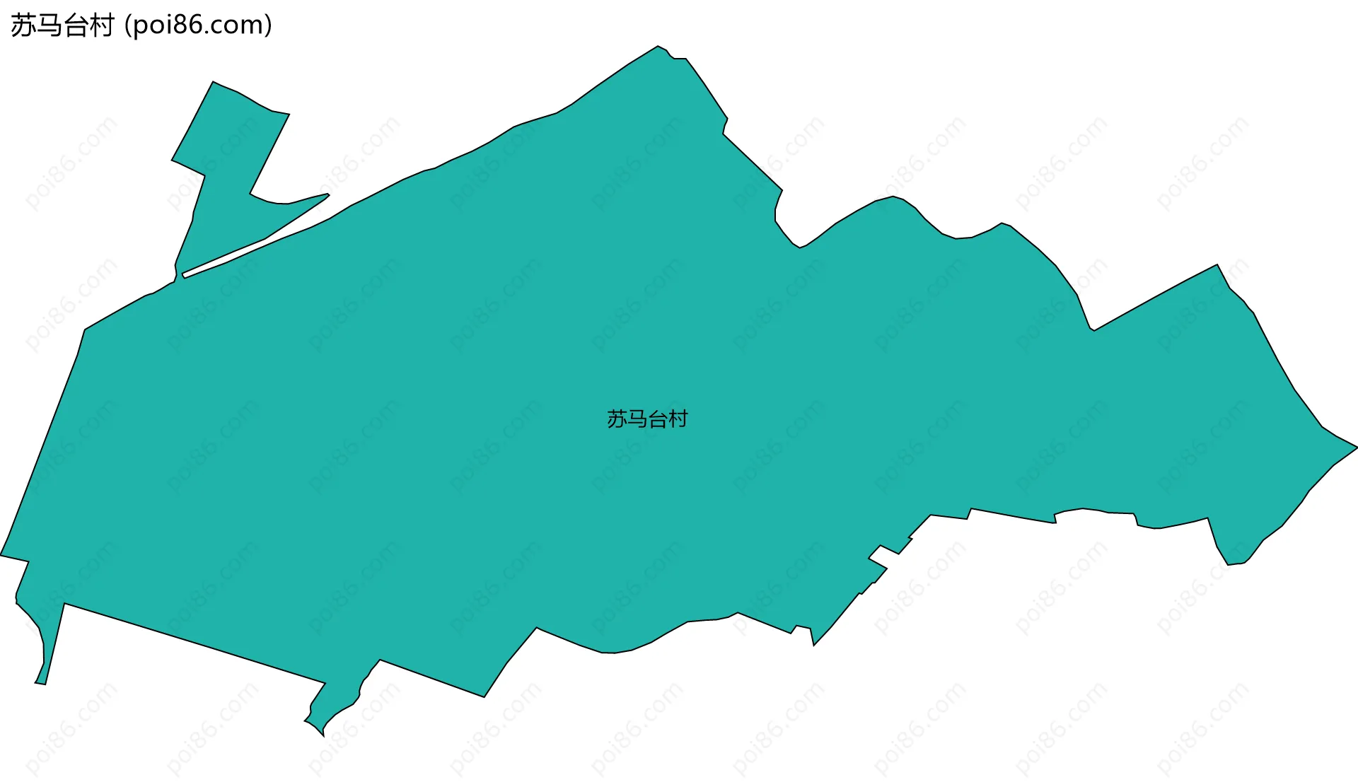 苏马台村边界地图