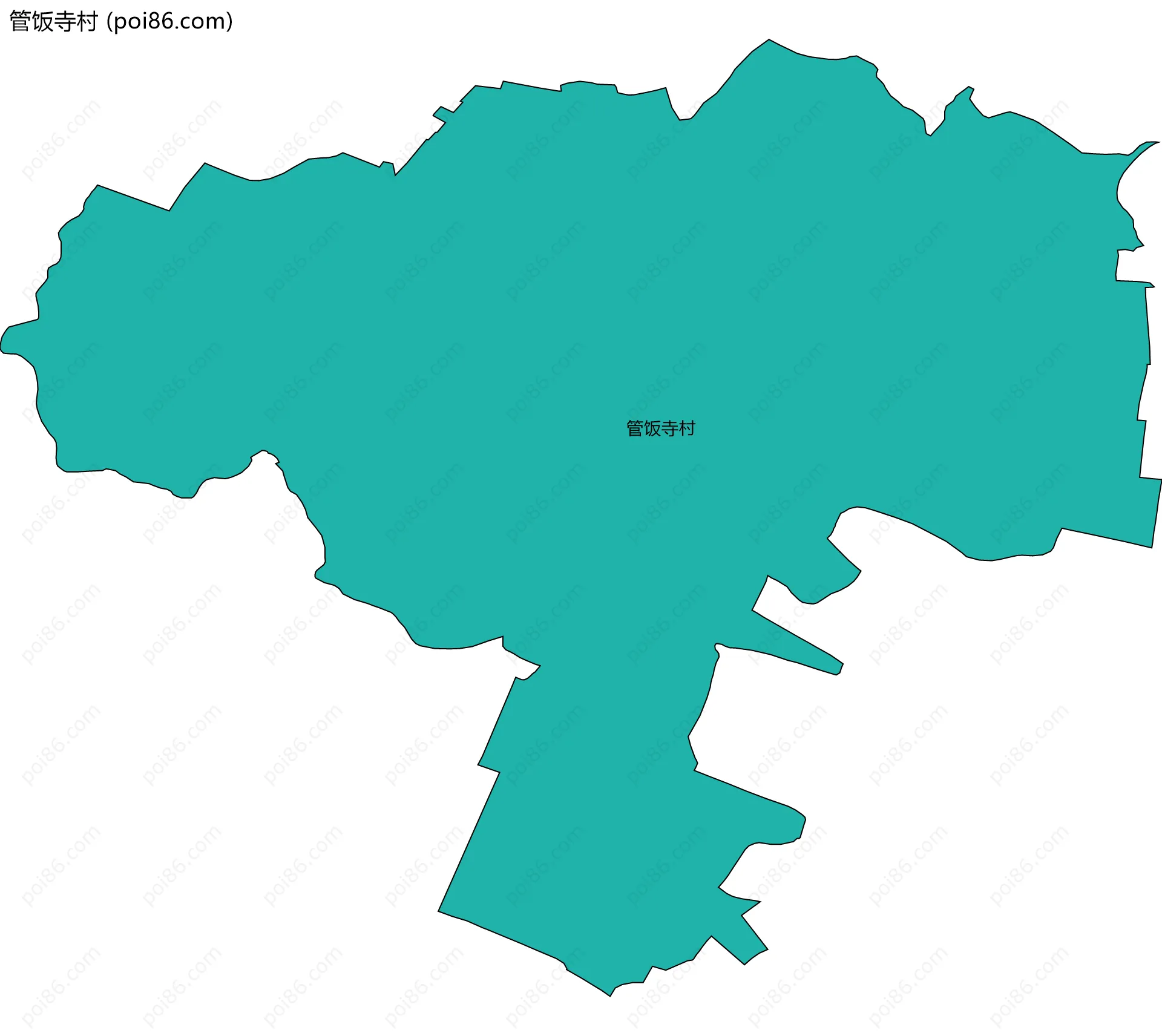 管饭寺村边界地图