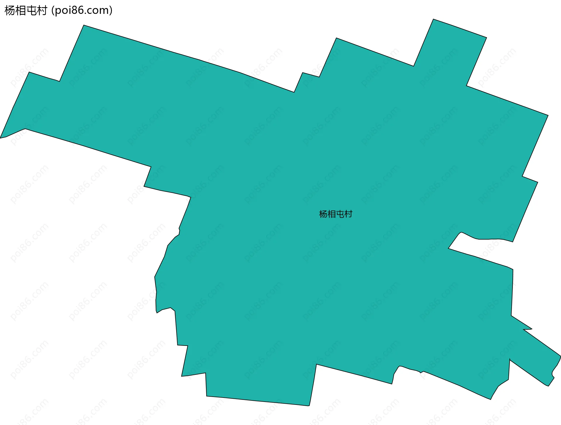 杨相屯村边界地图