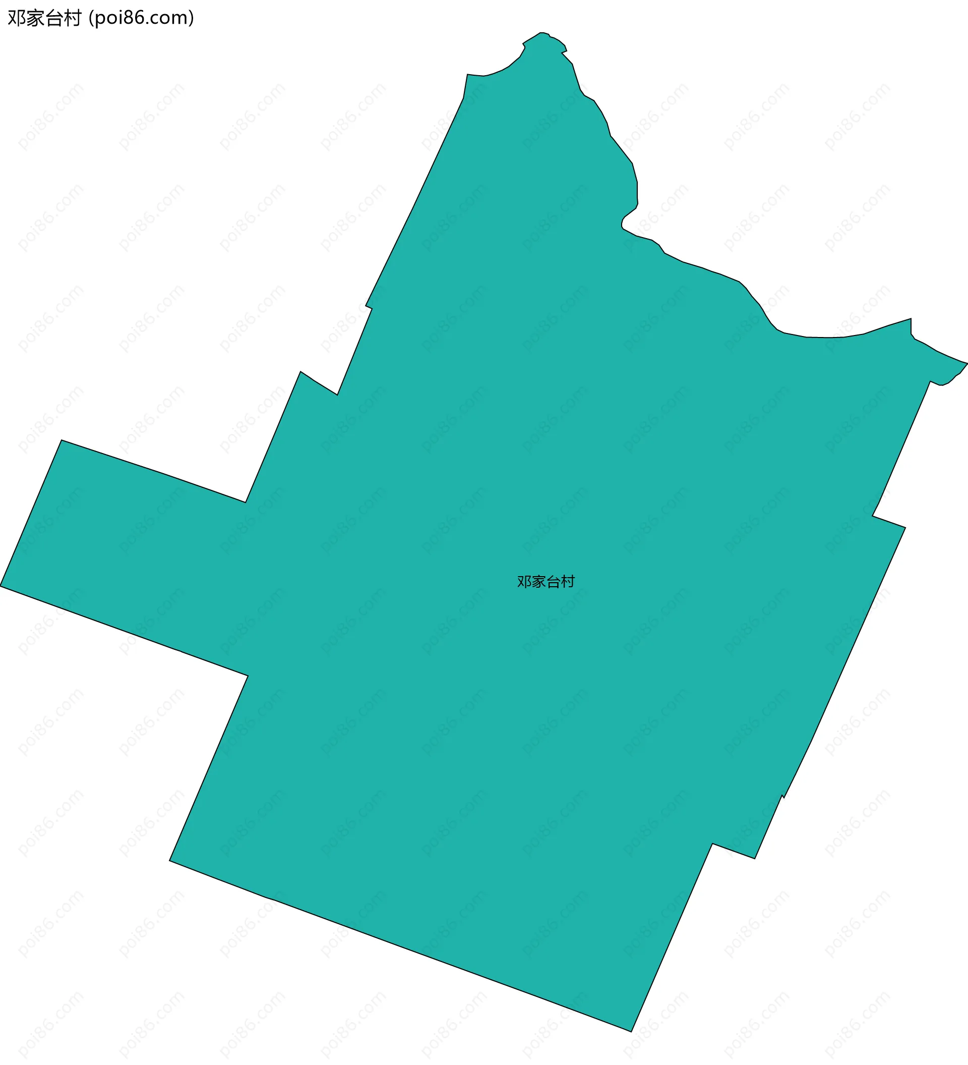 邓家台村边界地图