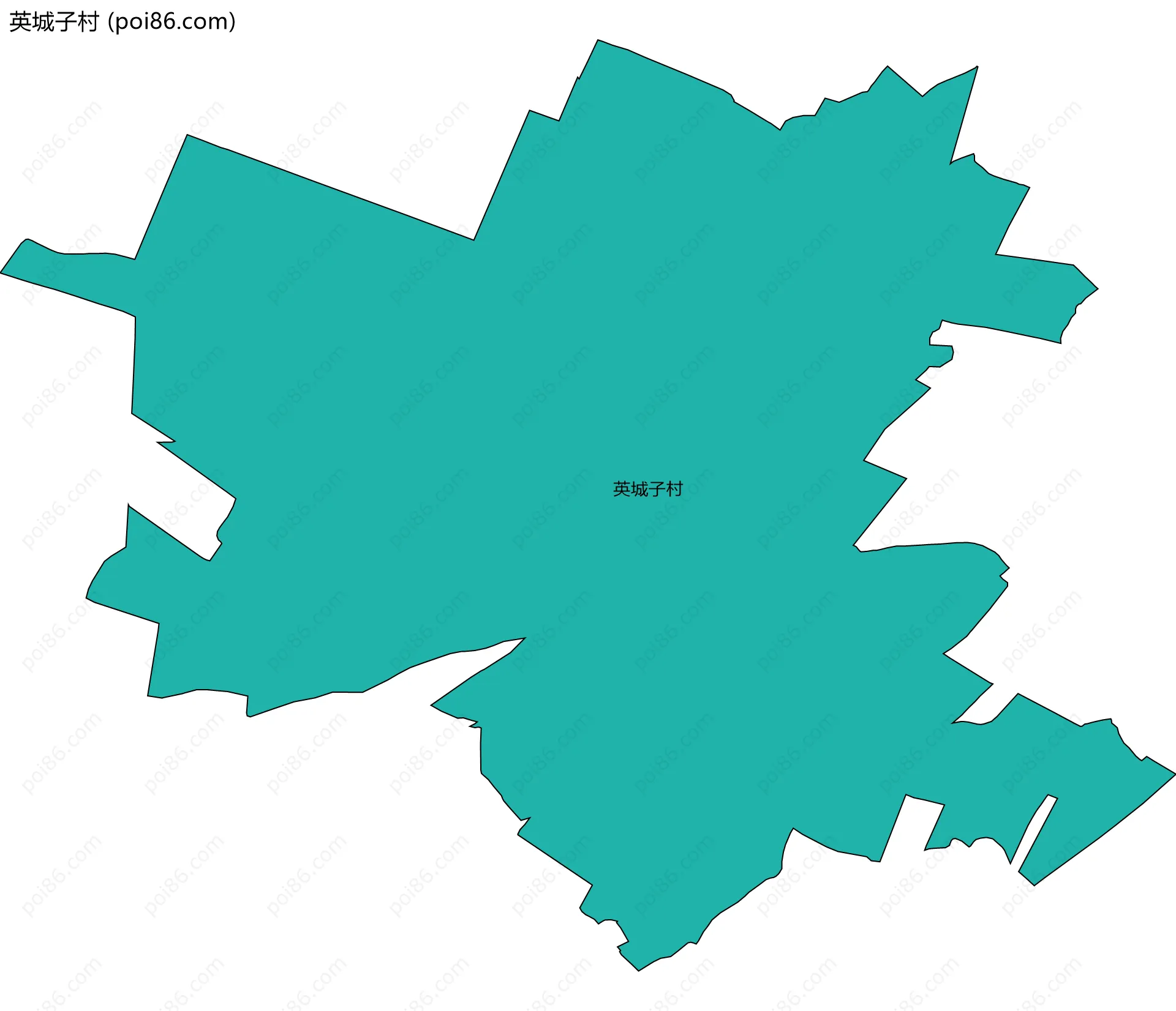 英城子村边界地图