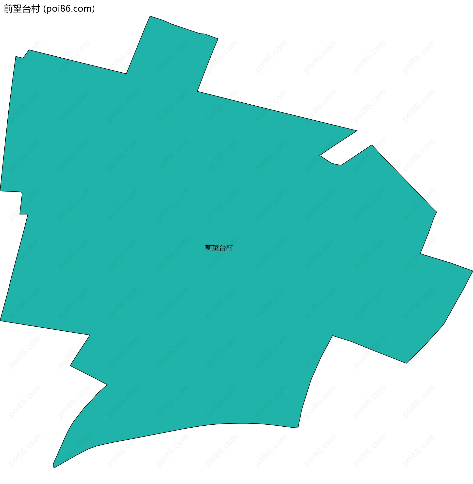 前望台村边界地图