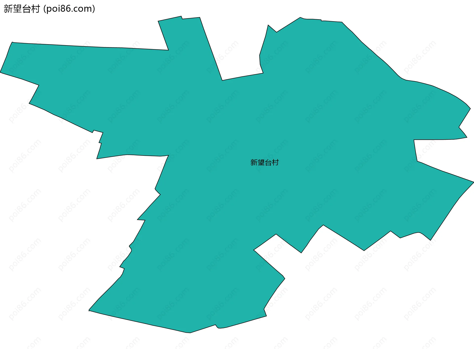 新望台村边界地图