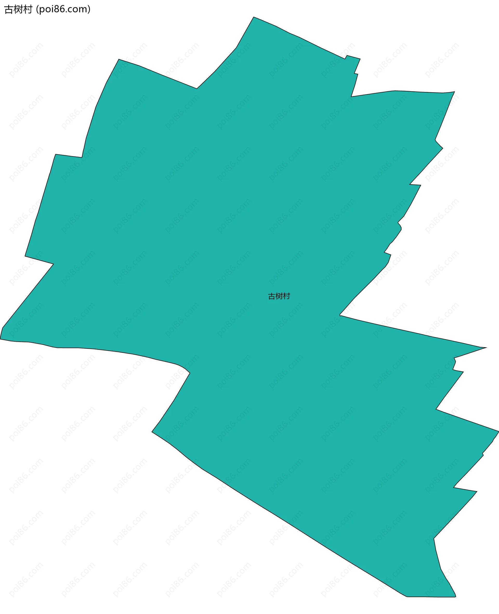 古树村边界地图