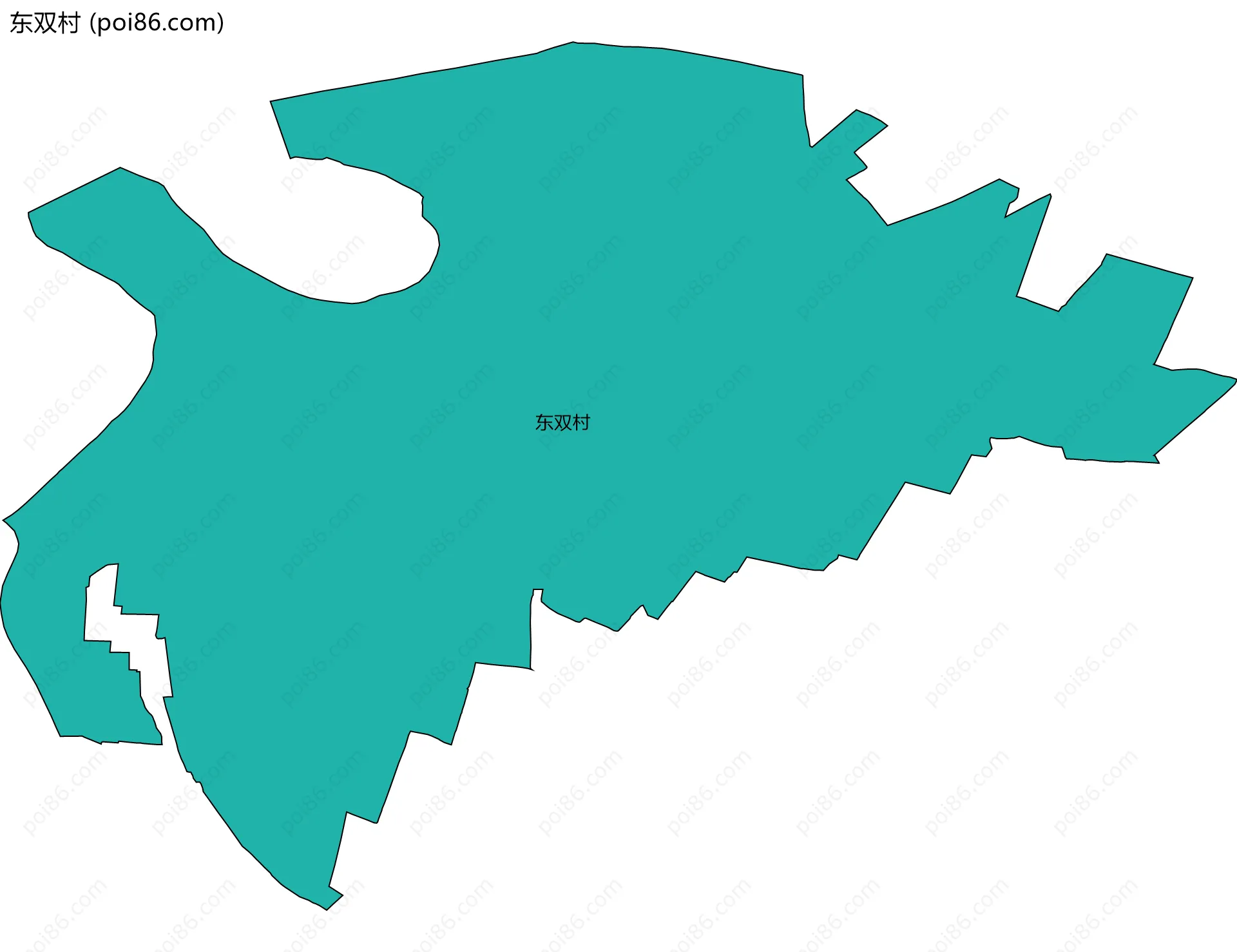 东双村边界地图