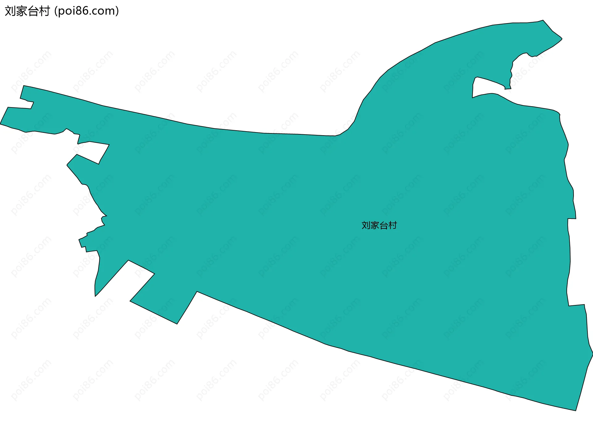 刘家台村边界地图