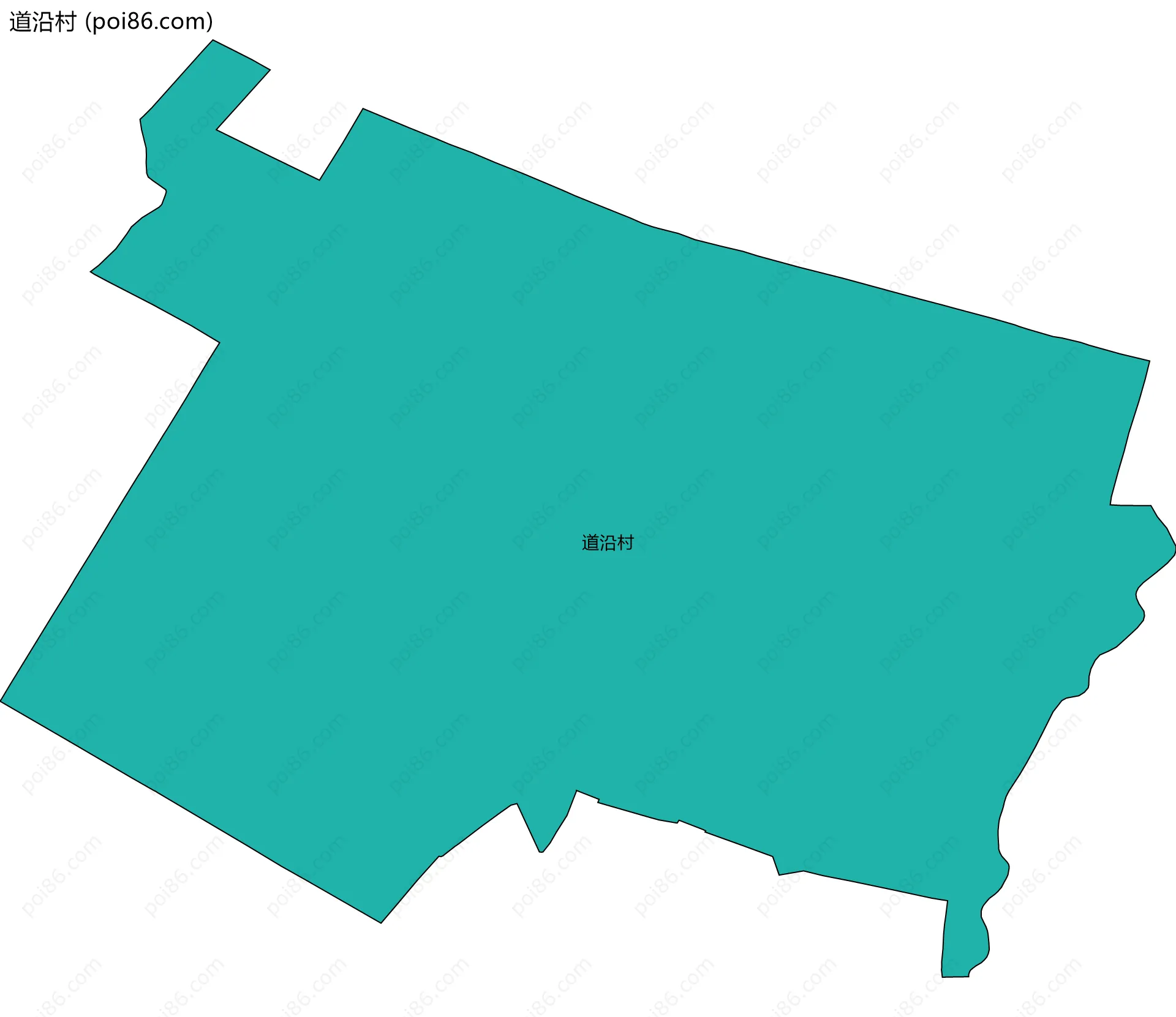 道沿村边界地图