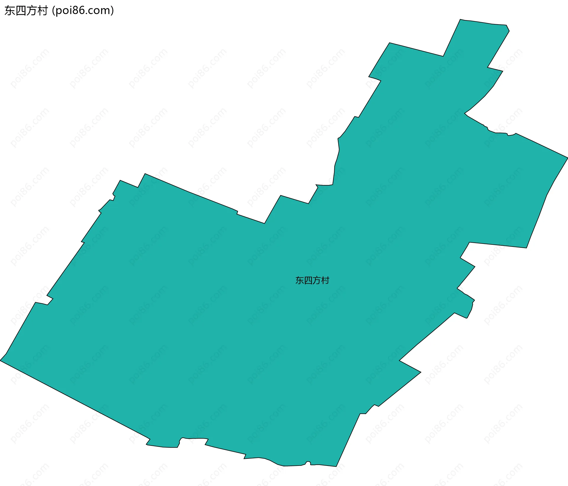 东四方村边界地图