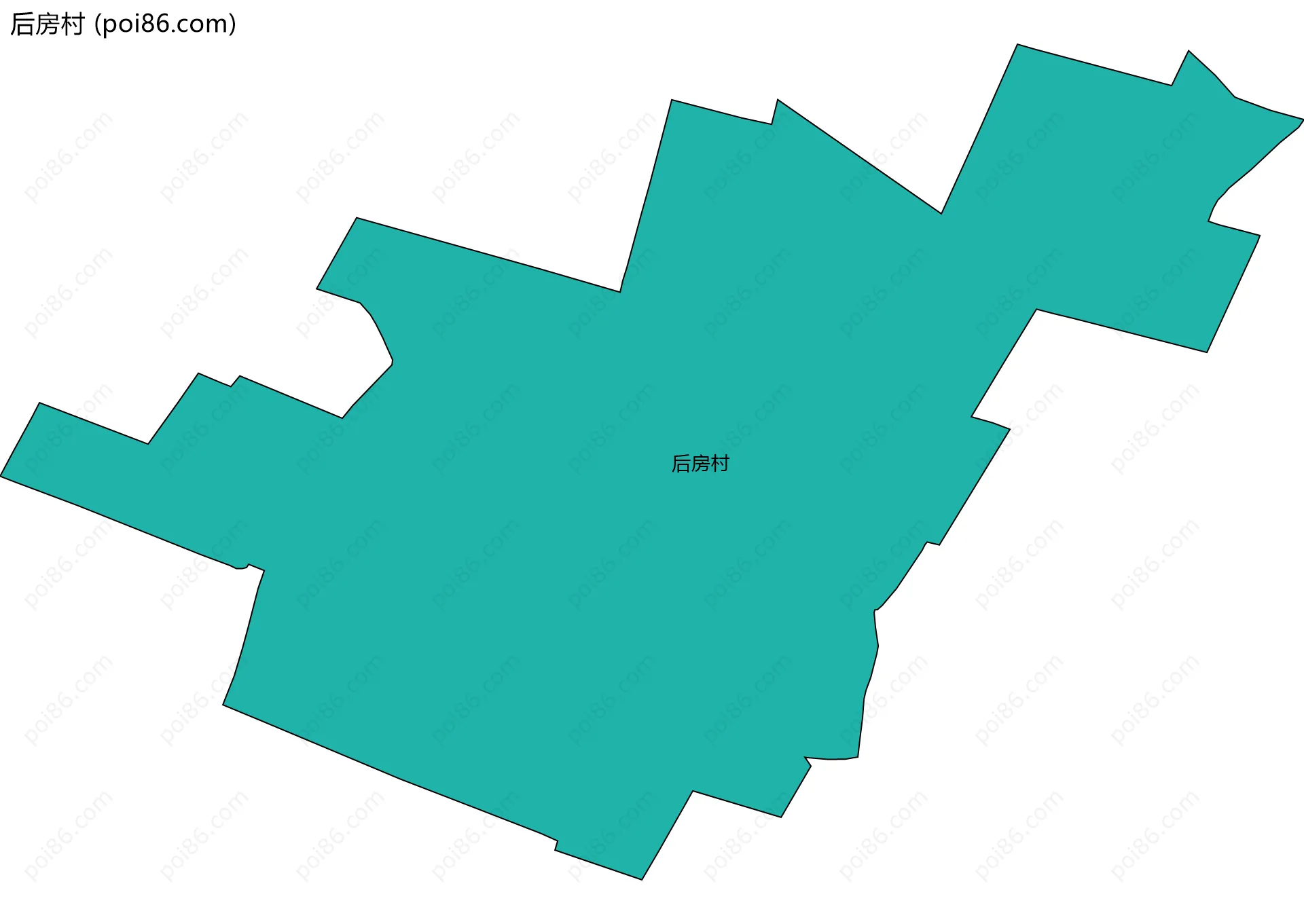 后房村边界地图