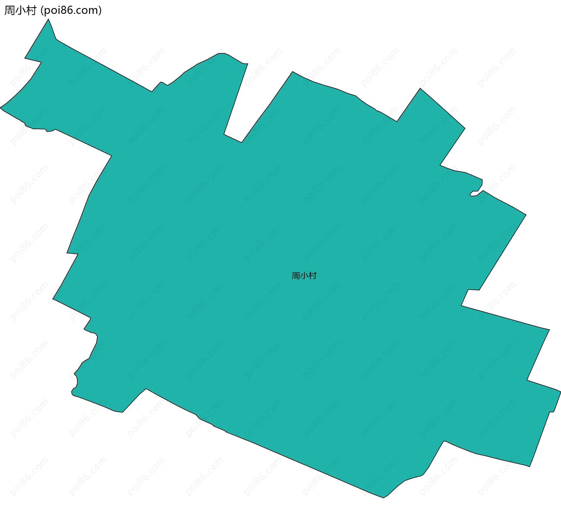 周小村边界地图