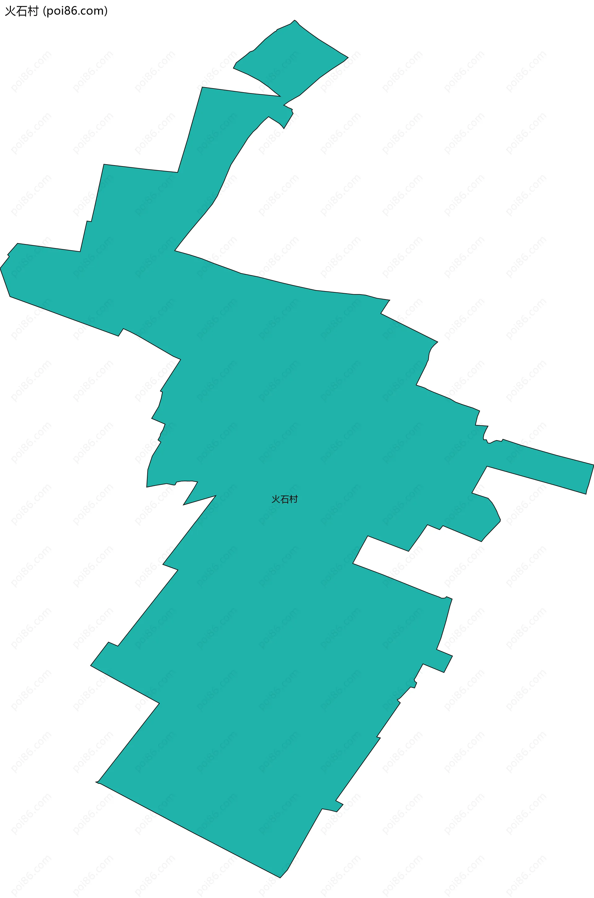 火石村边界地图