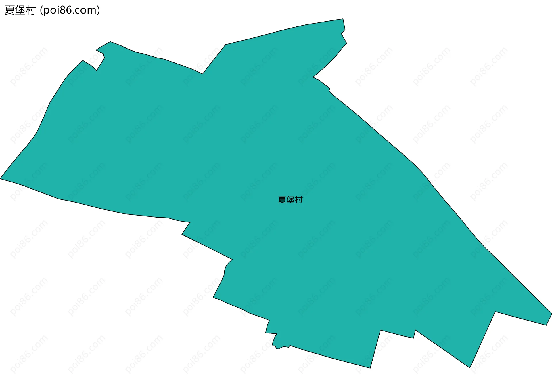 夏堡村边界地图