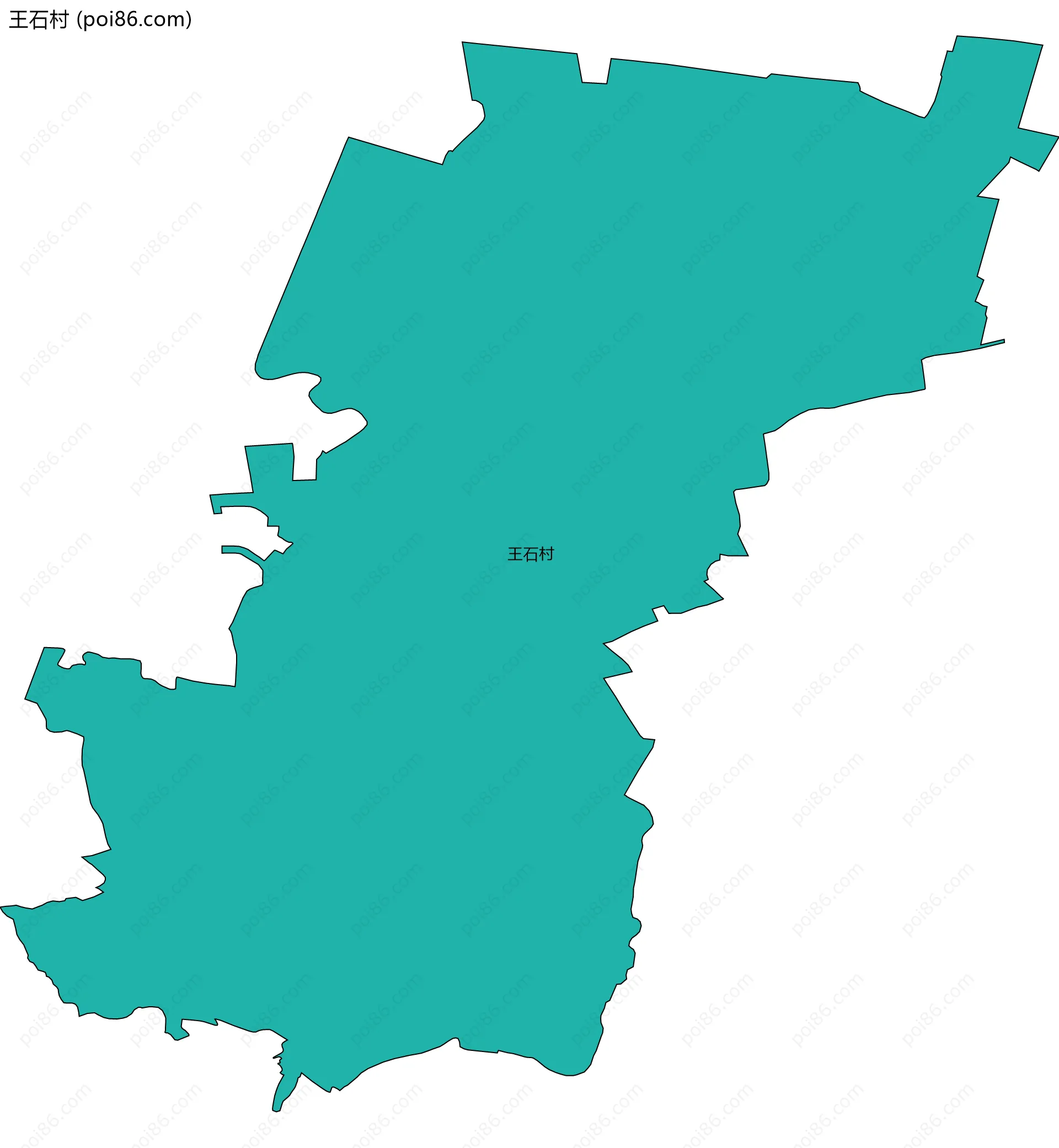 王石村边界地图