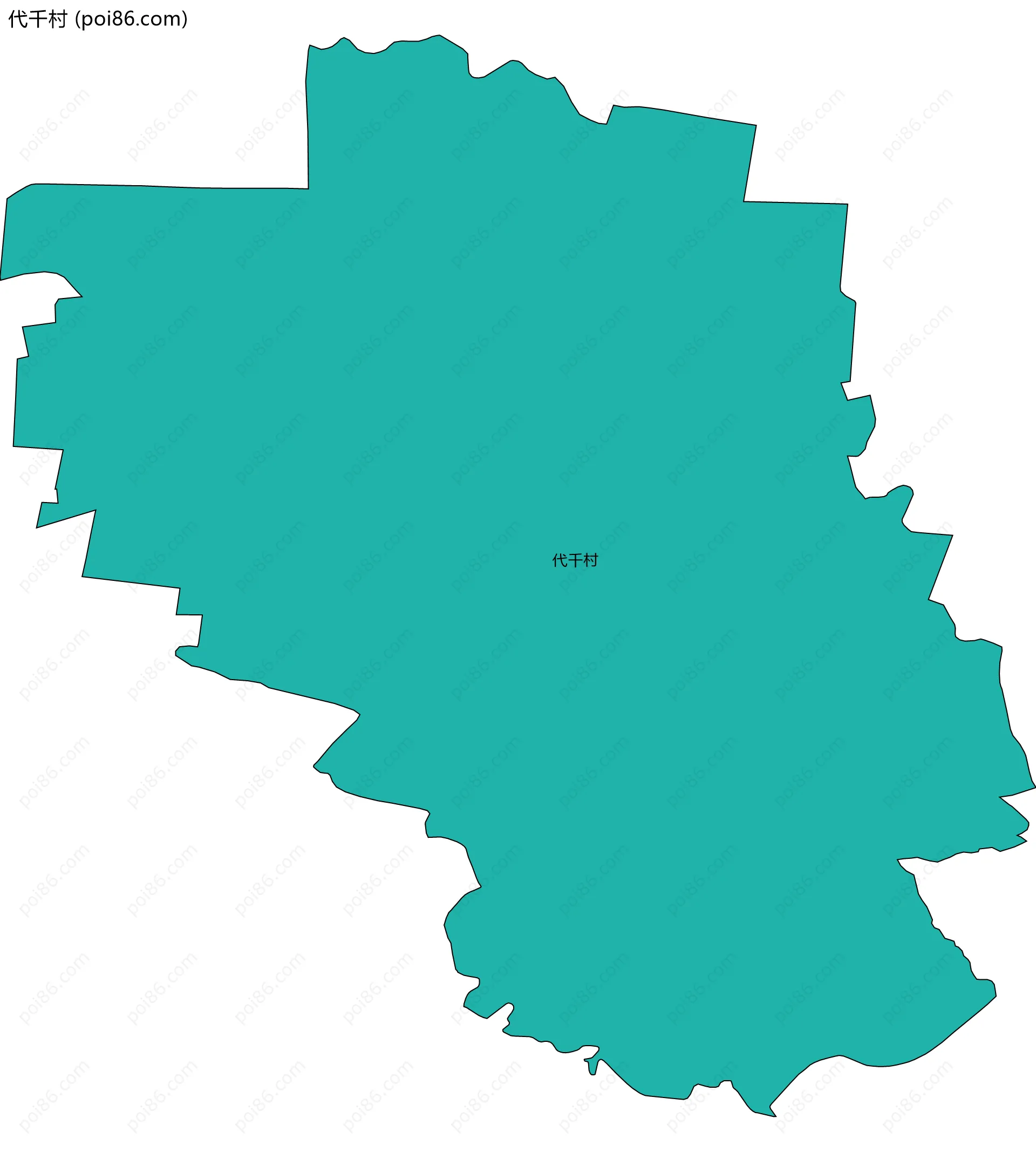 代千村边界地图