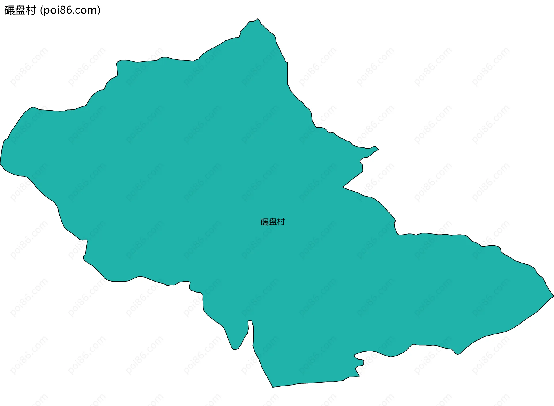 碾盘村边界地图