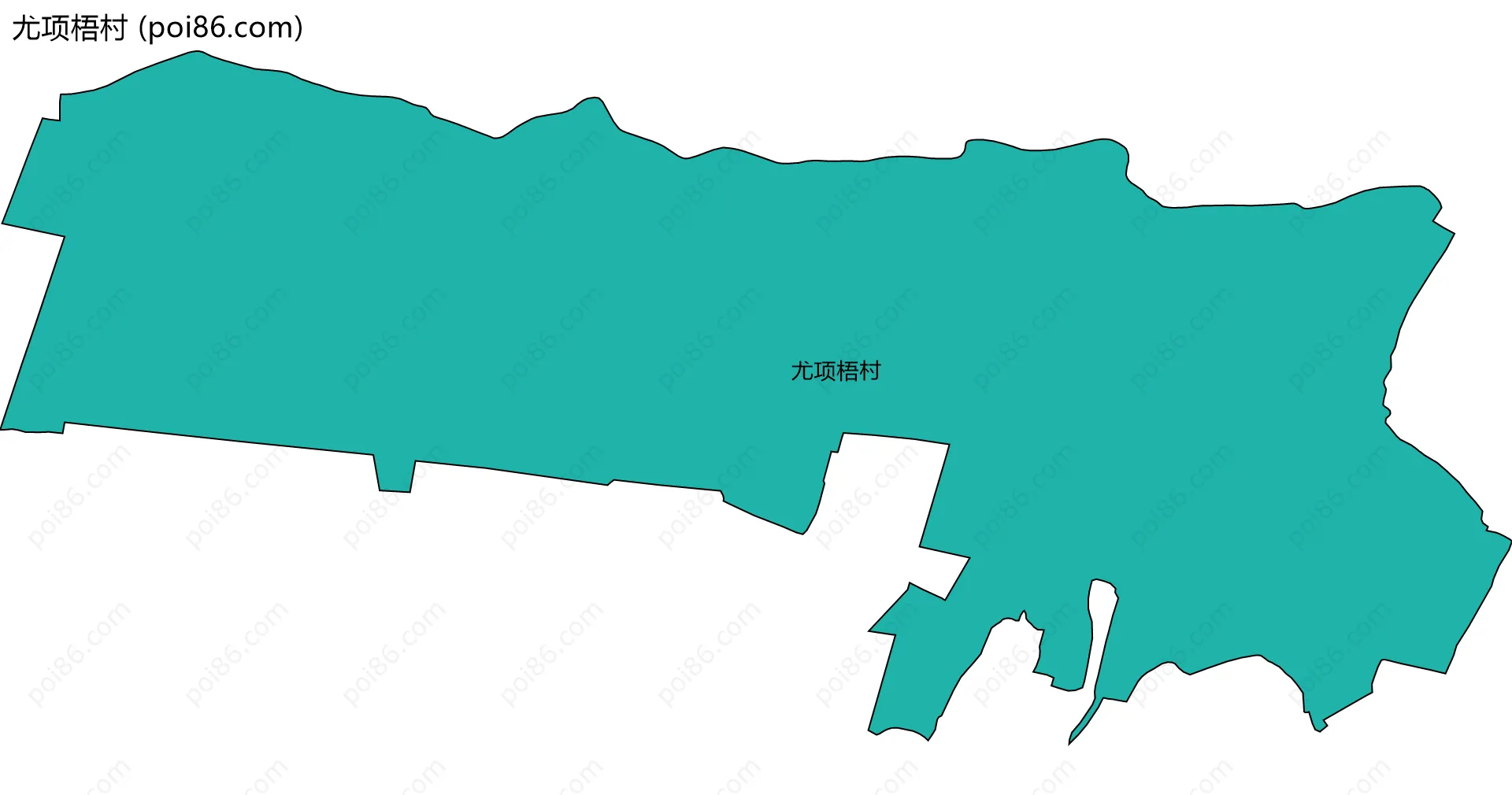 尤项梧村边界地图