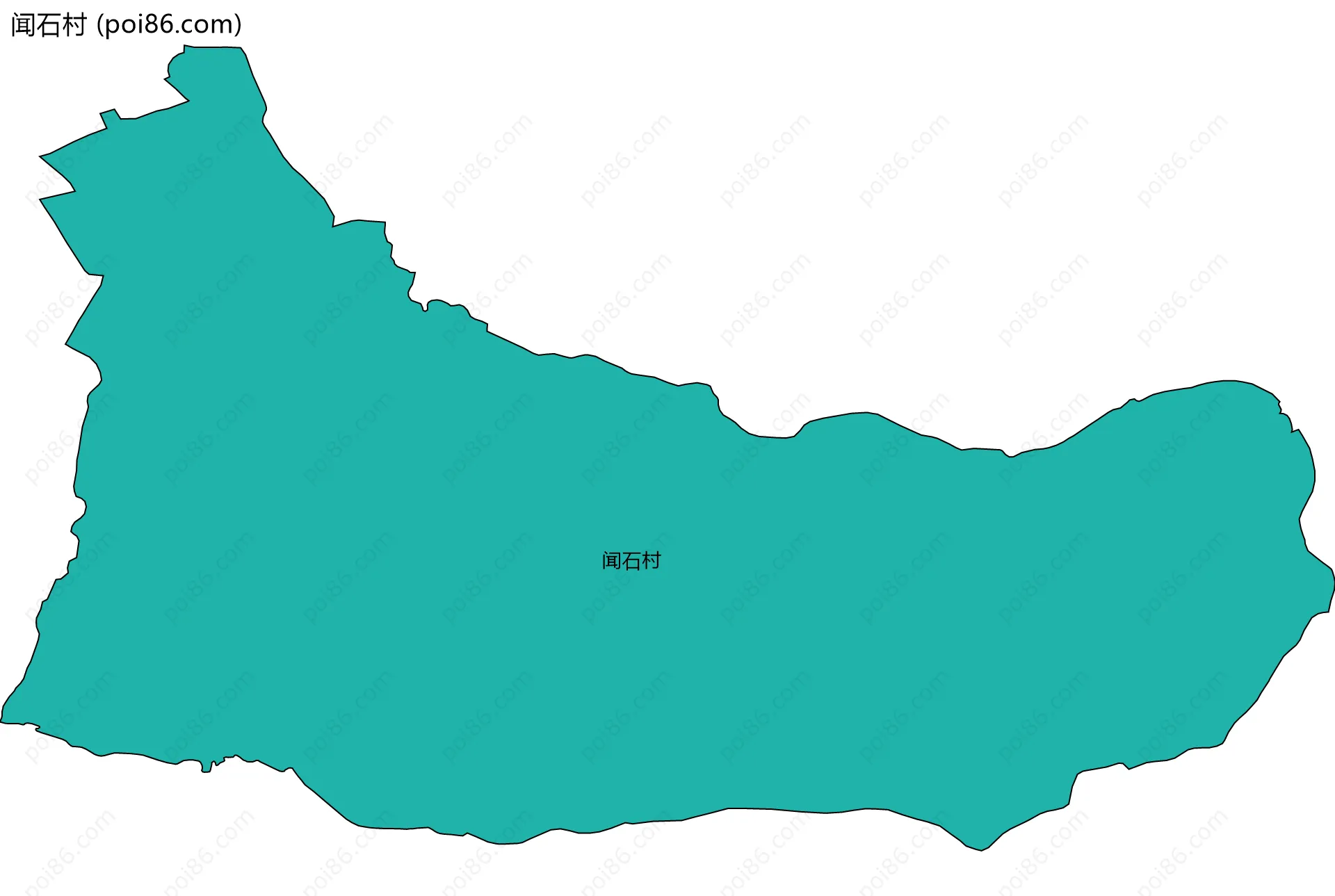 闻石村边界地图