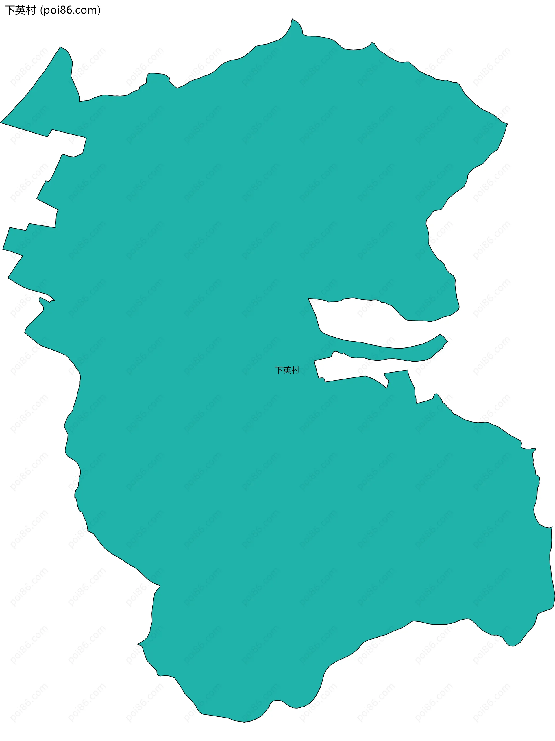 下英村边界地图