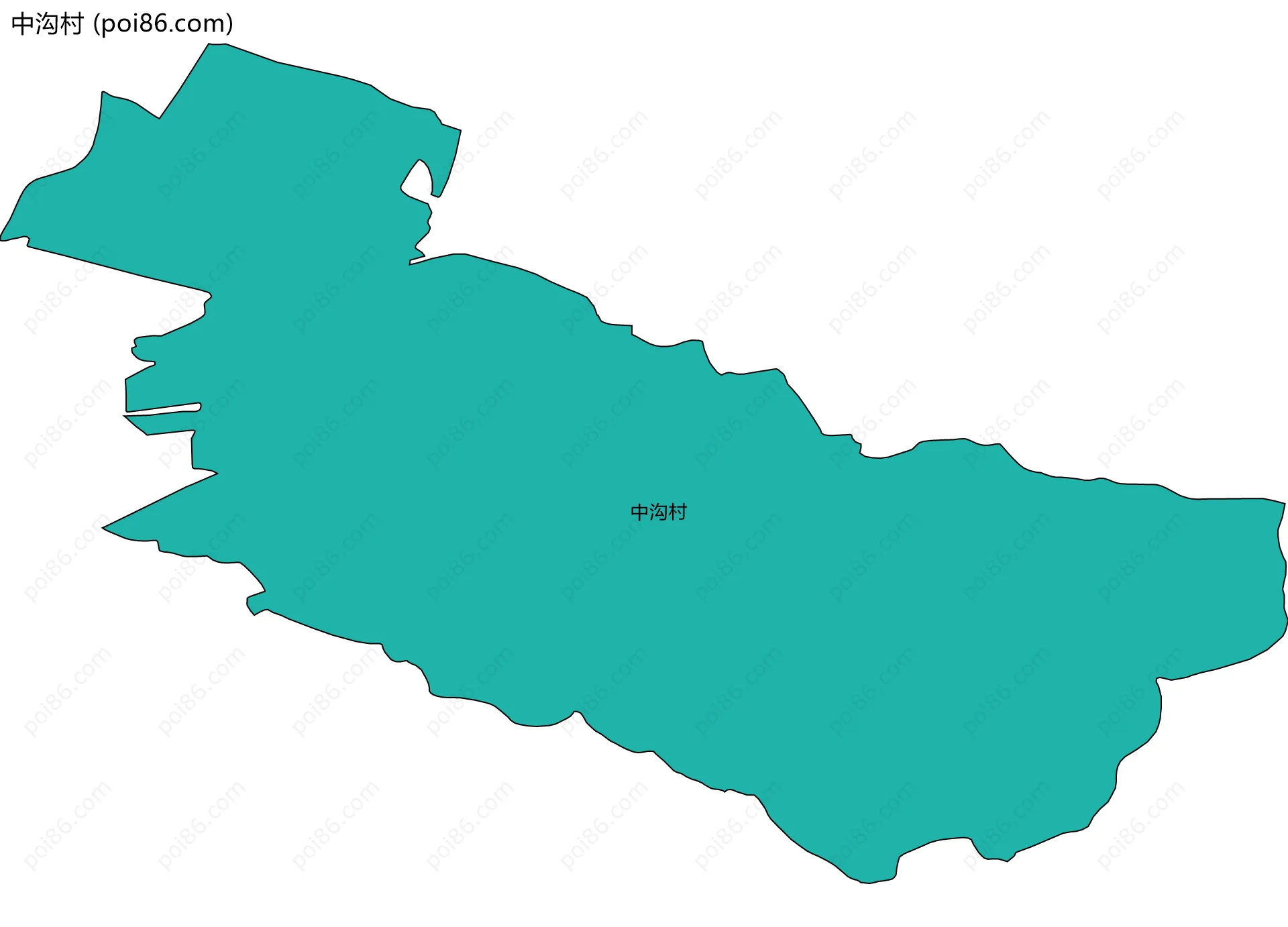 中沟村边界地图