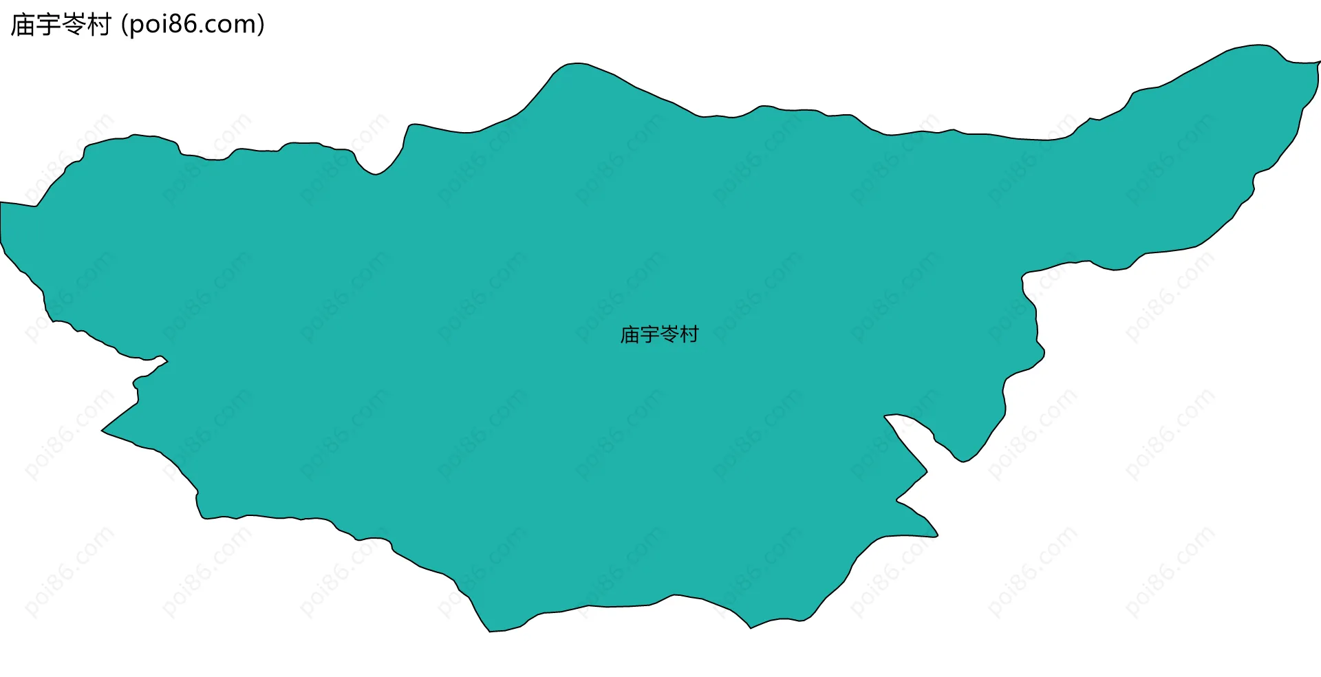 庙宇岺村边界地图