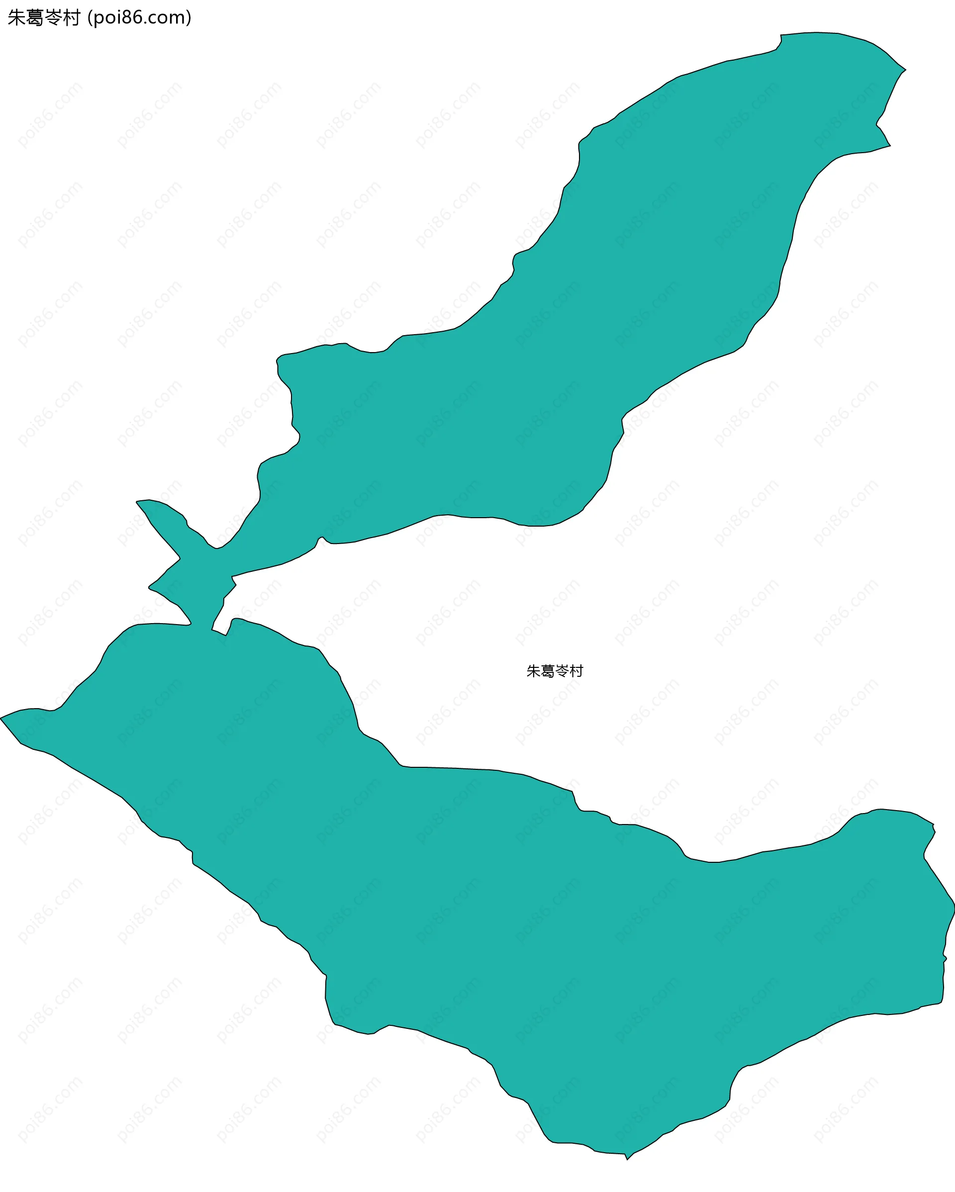 朱葛岺村边界地图