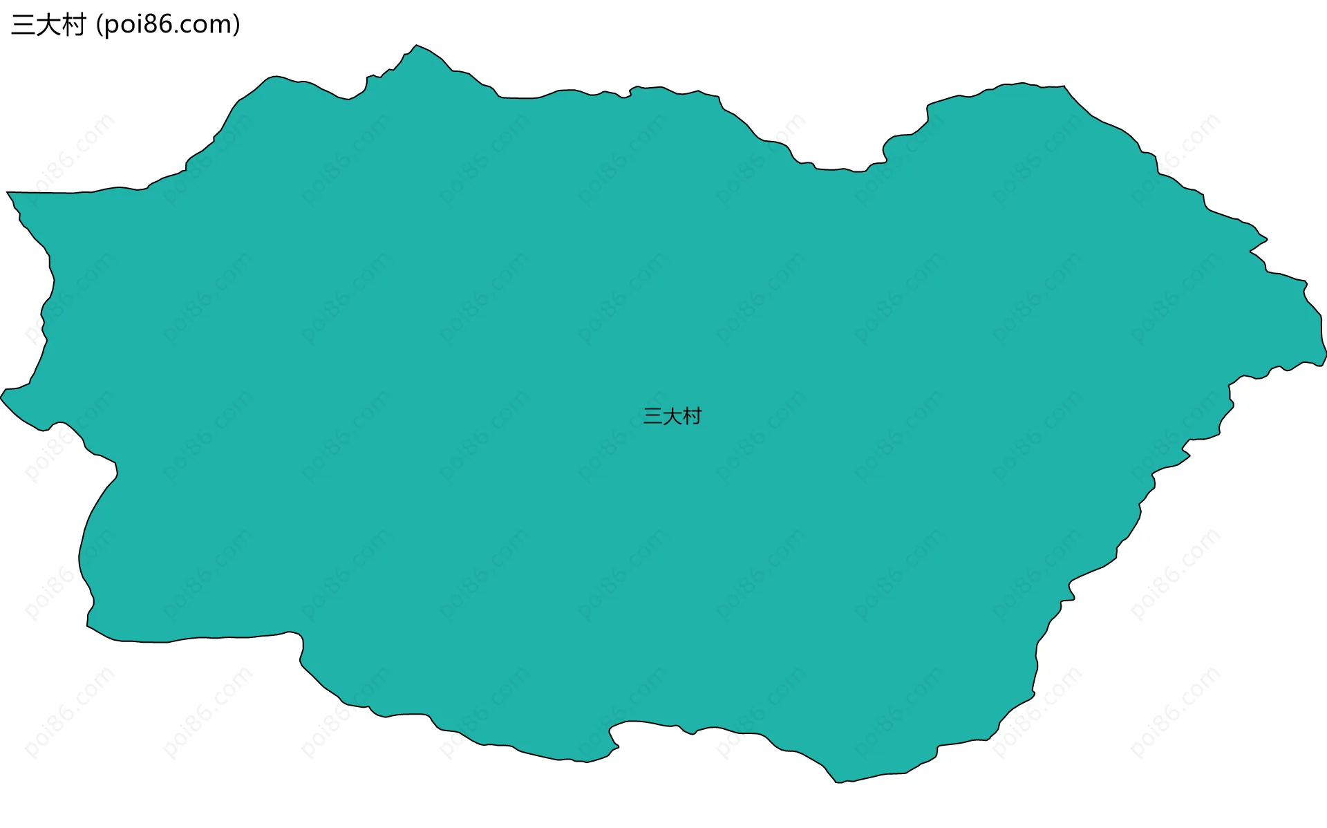 三大村边界地图