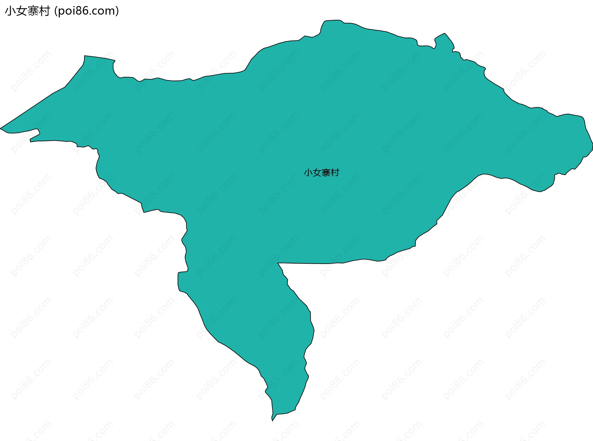 小女寨村边界地图