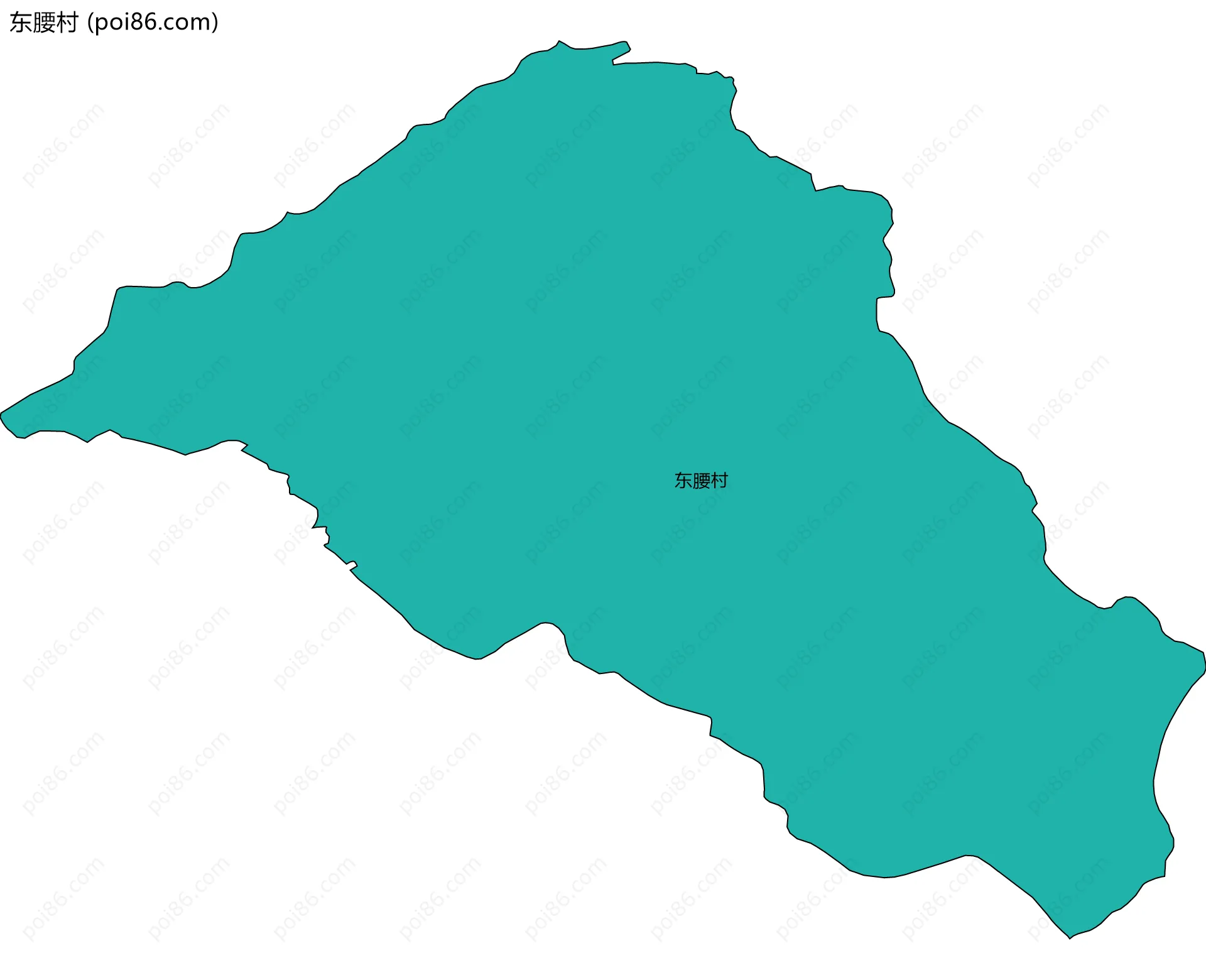 东腰村边界地图
