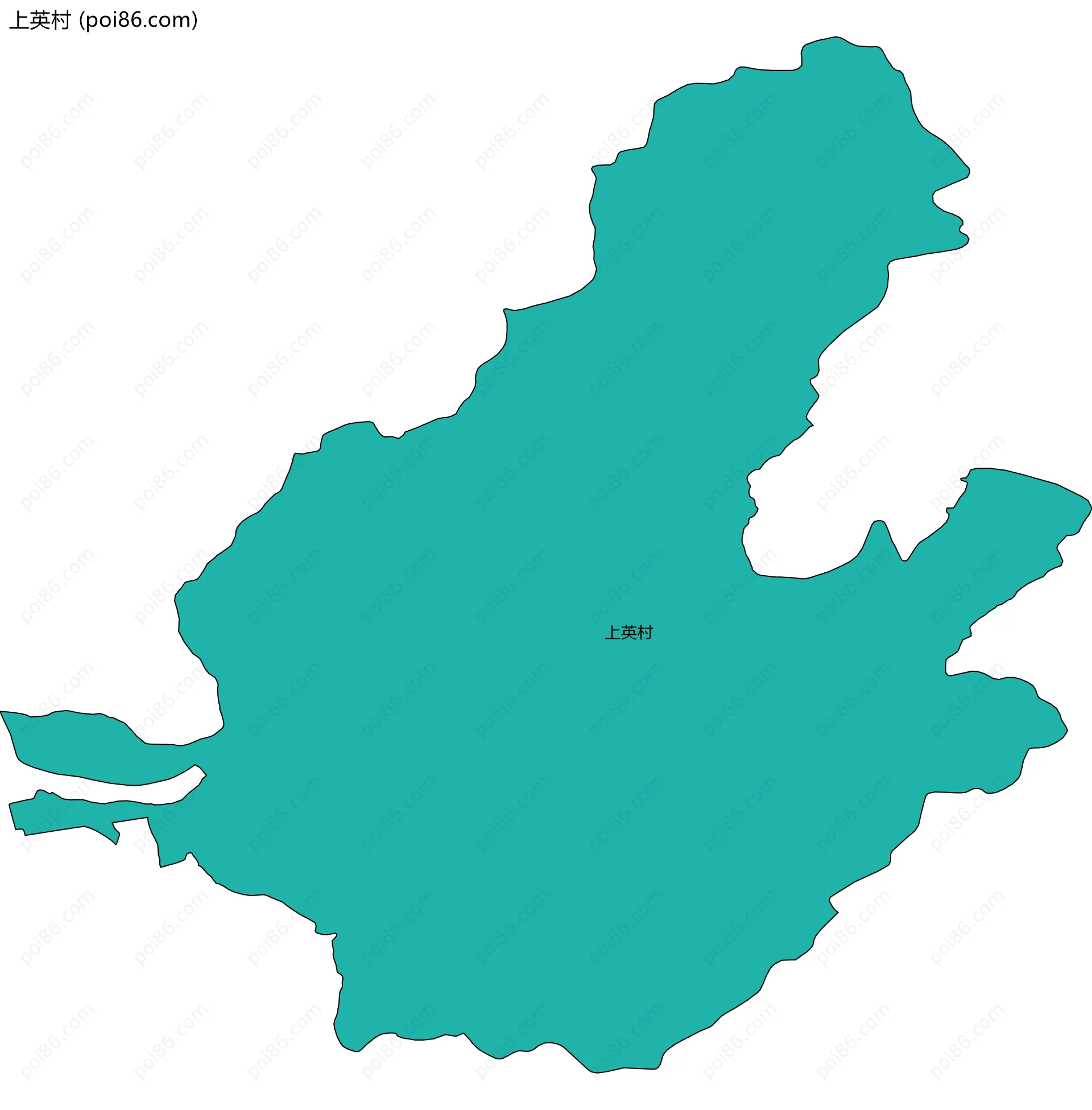 上英村边界地图