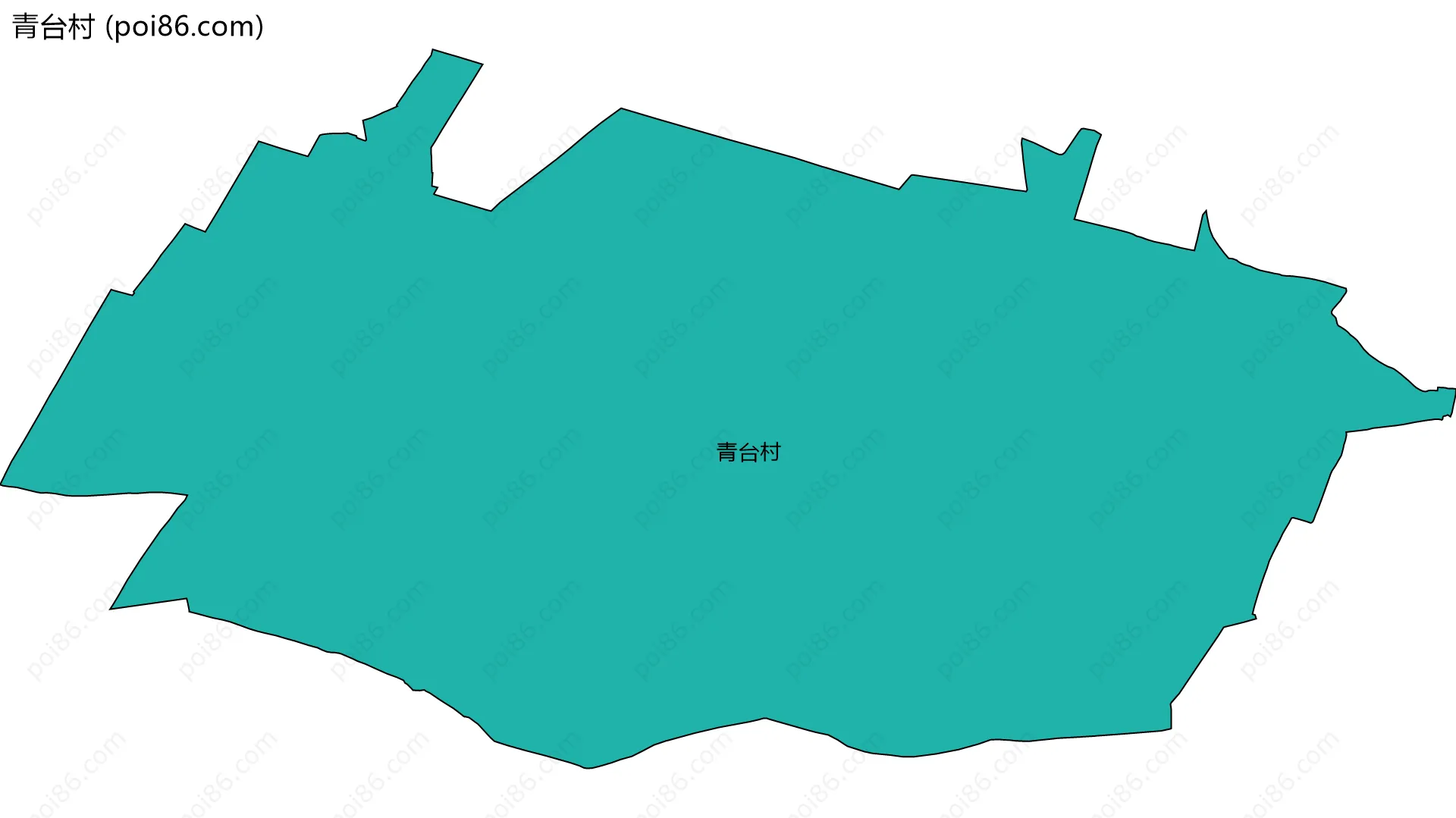 青台村边界地图